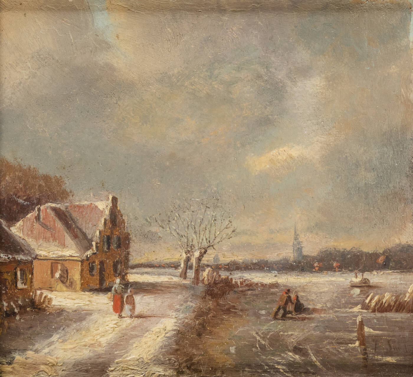 PITTORE FIAMMINGO - 'Paesaggio'