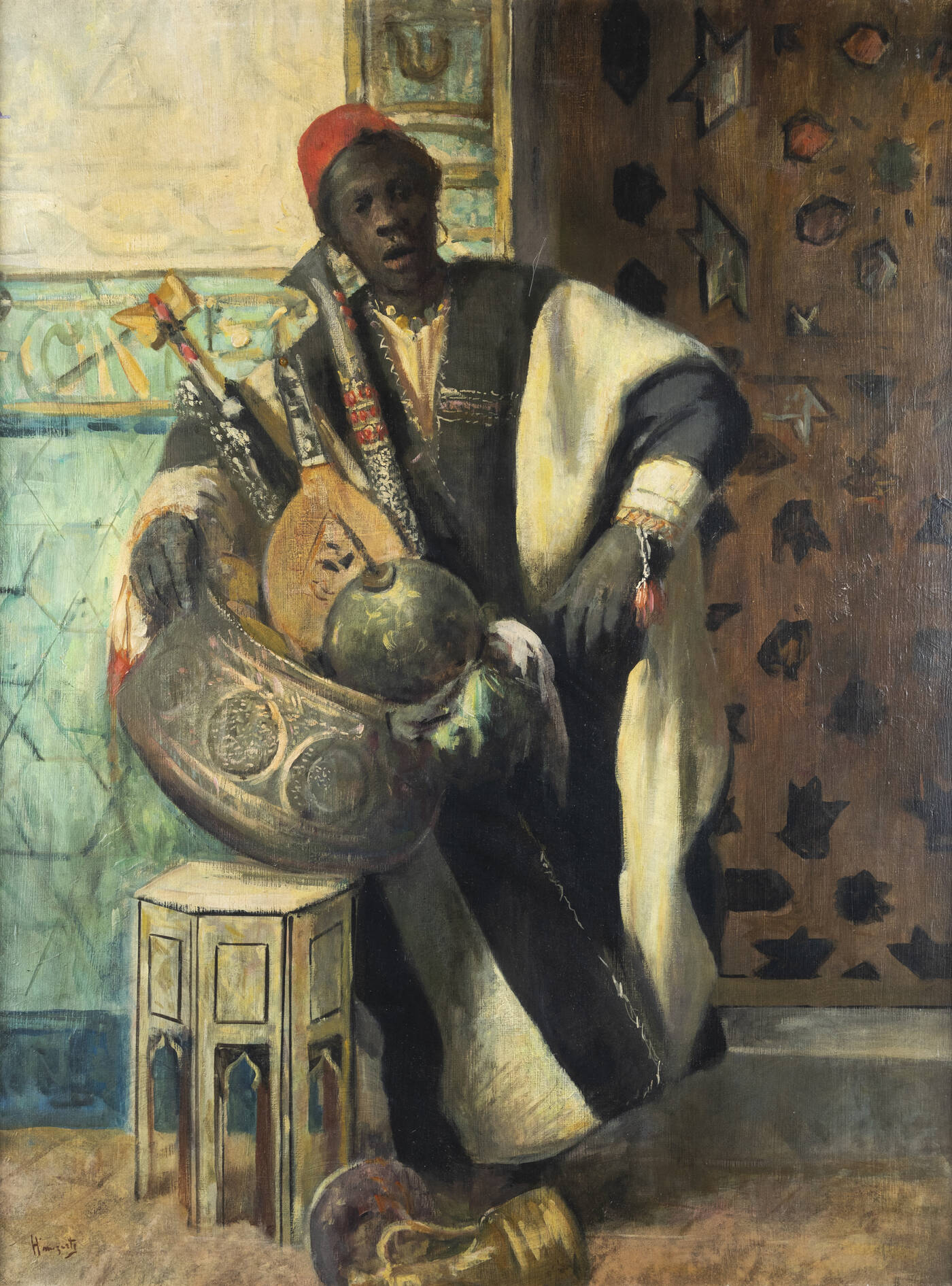 PITTORE NON IDENTIFICATO - 'Venditore di strumenti musicali'