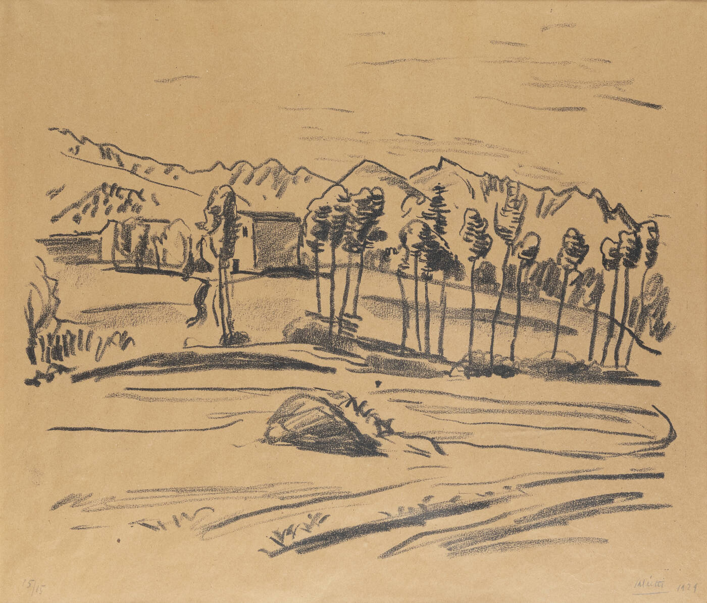 ALBERTO SALIETTI - 'Paesaggio' 1929