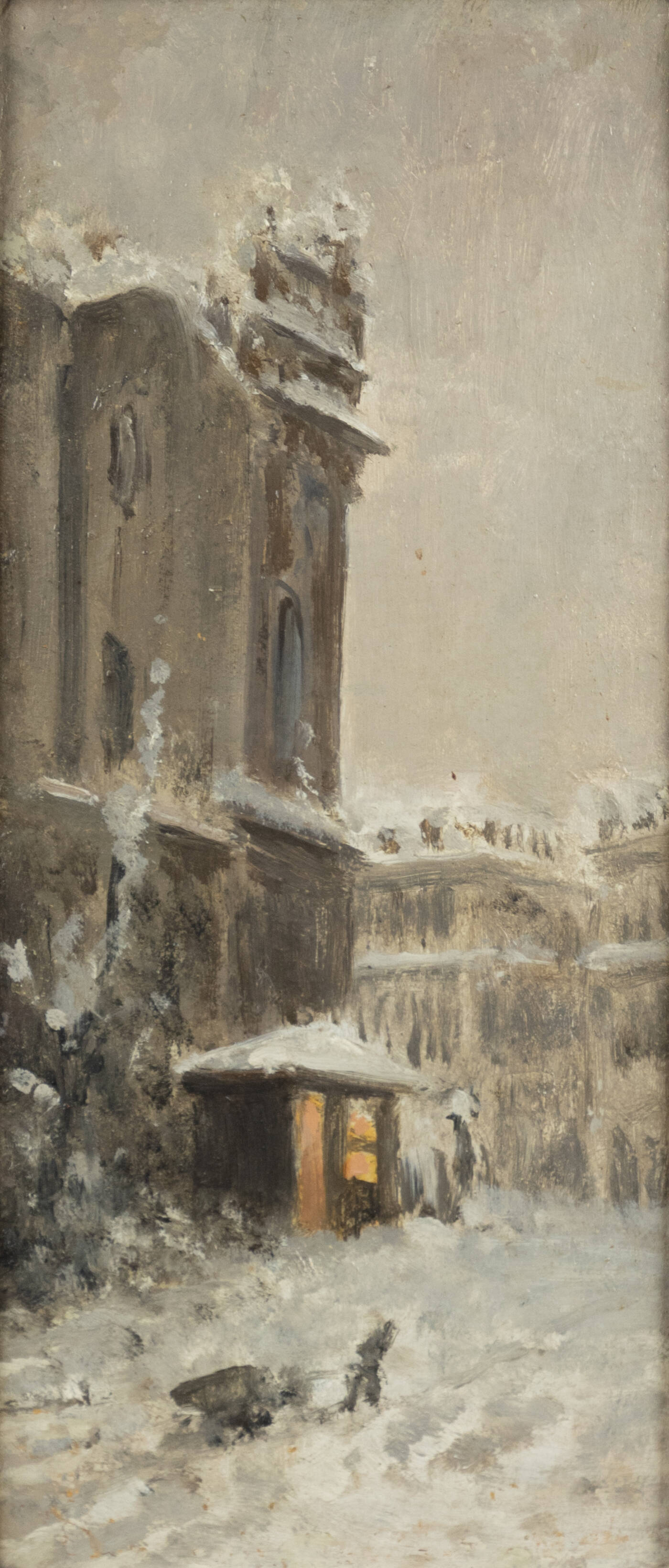 LODOVICO RAYMOND - 'Una sera d'inverno (in piazza Castello a Torino)'