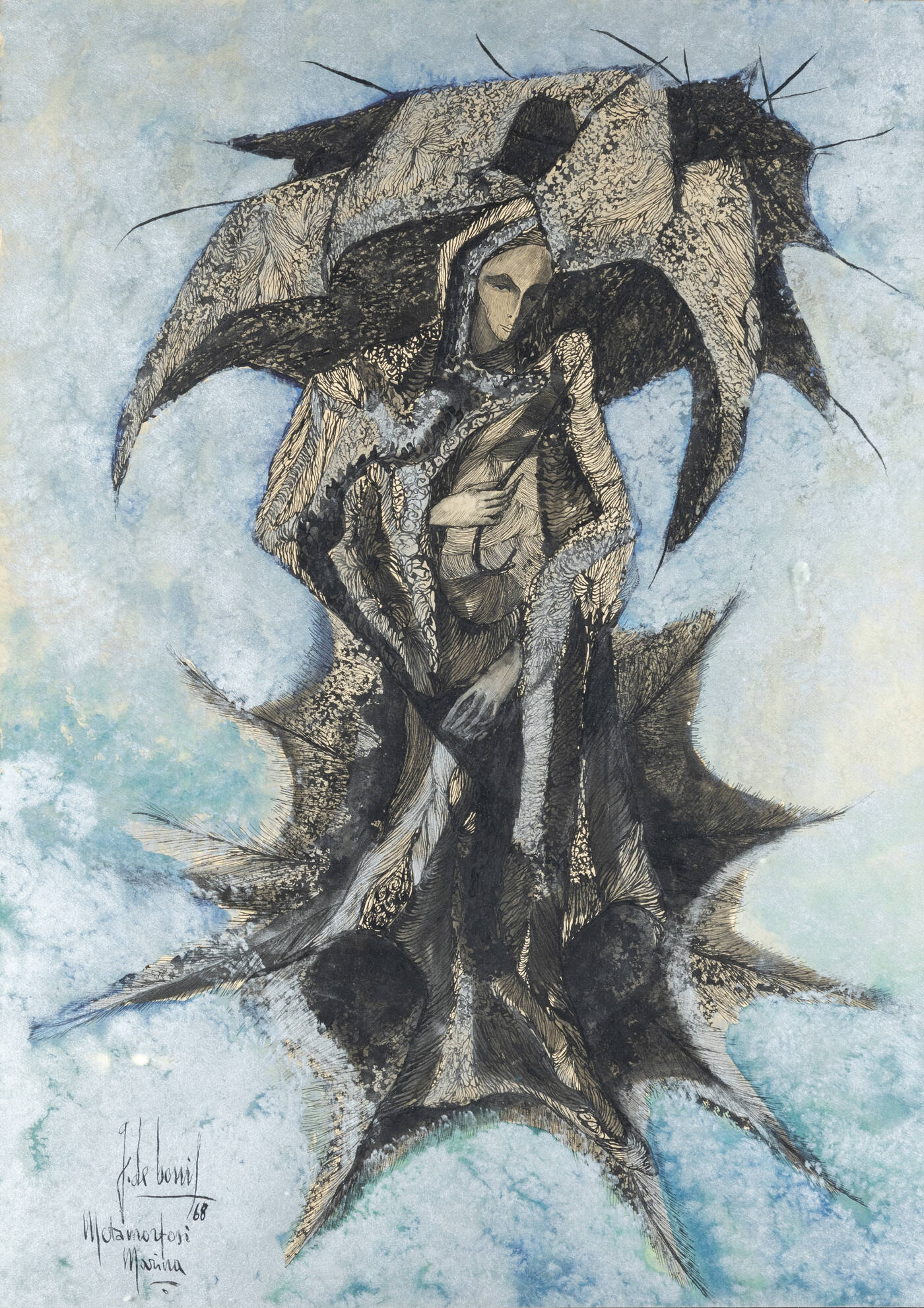 GUIDO DE BONIS - 'Metamorfosi marina' 1968