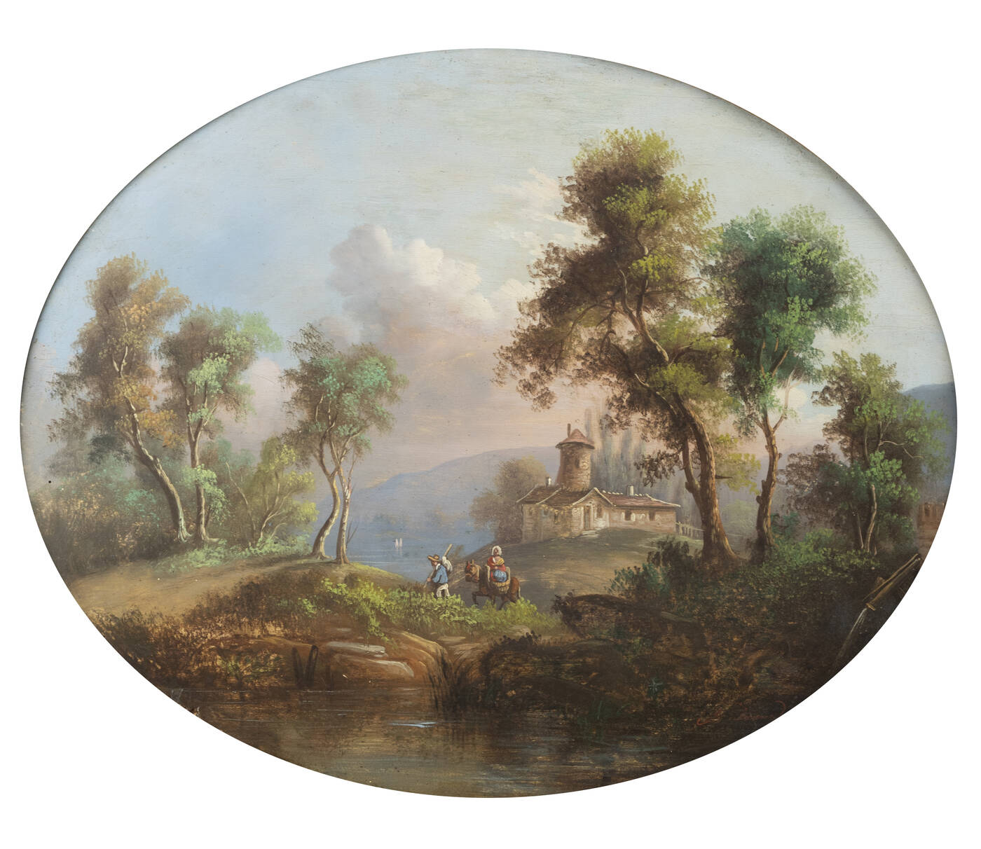 PITTORE NON IDENTIFICATO - 'Paesaggio agreste'