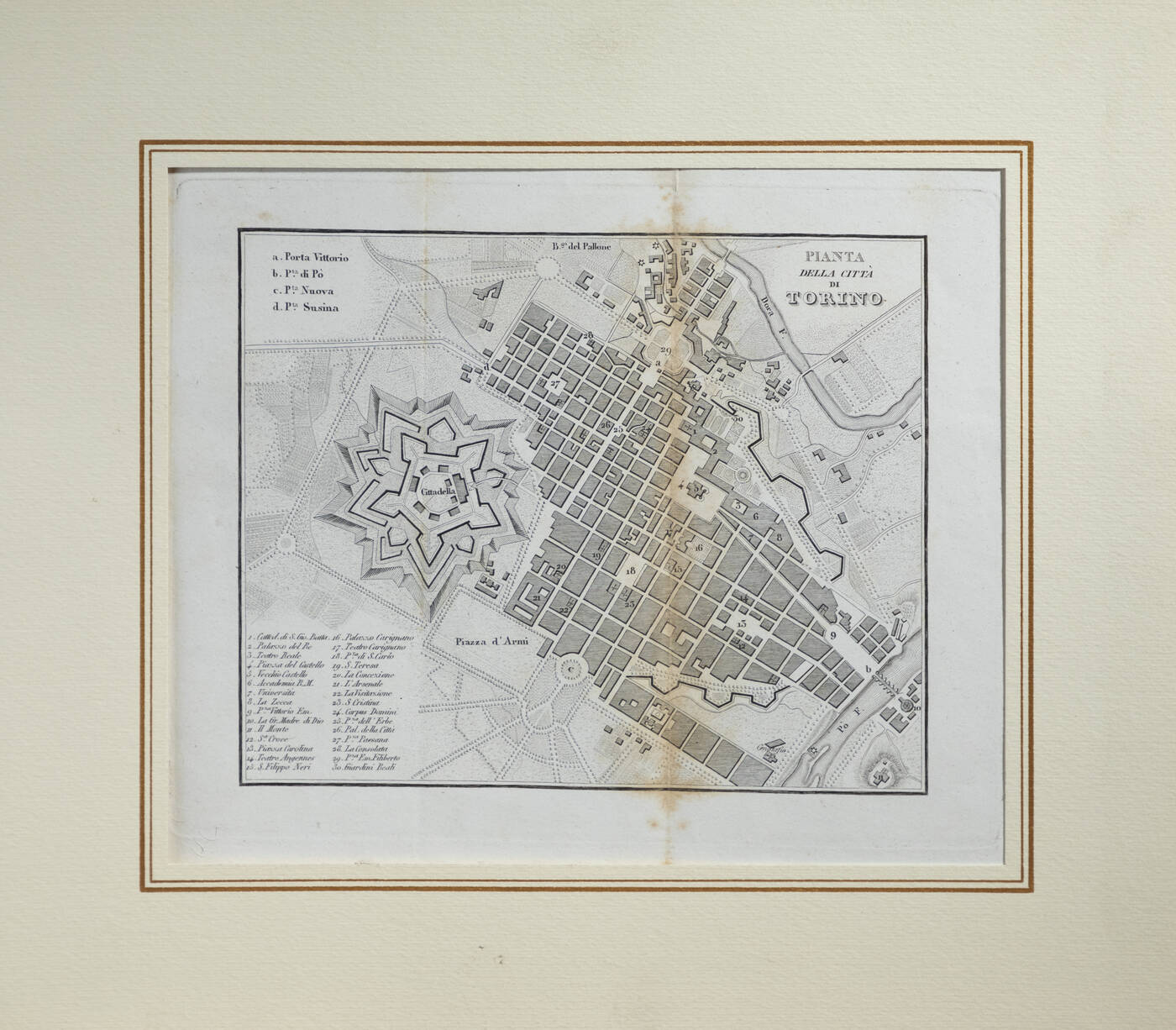 INCISIONE - 'Pianta della città di Torino'