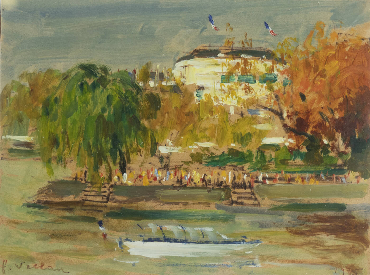 FELICE VELLAN - 'Parigi la Senna '1965 