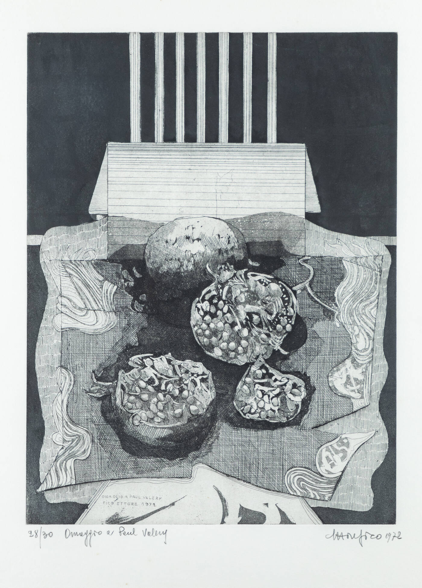 ETTORE FICO - 'Omaggio a Paul Valery' 1972