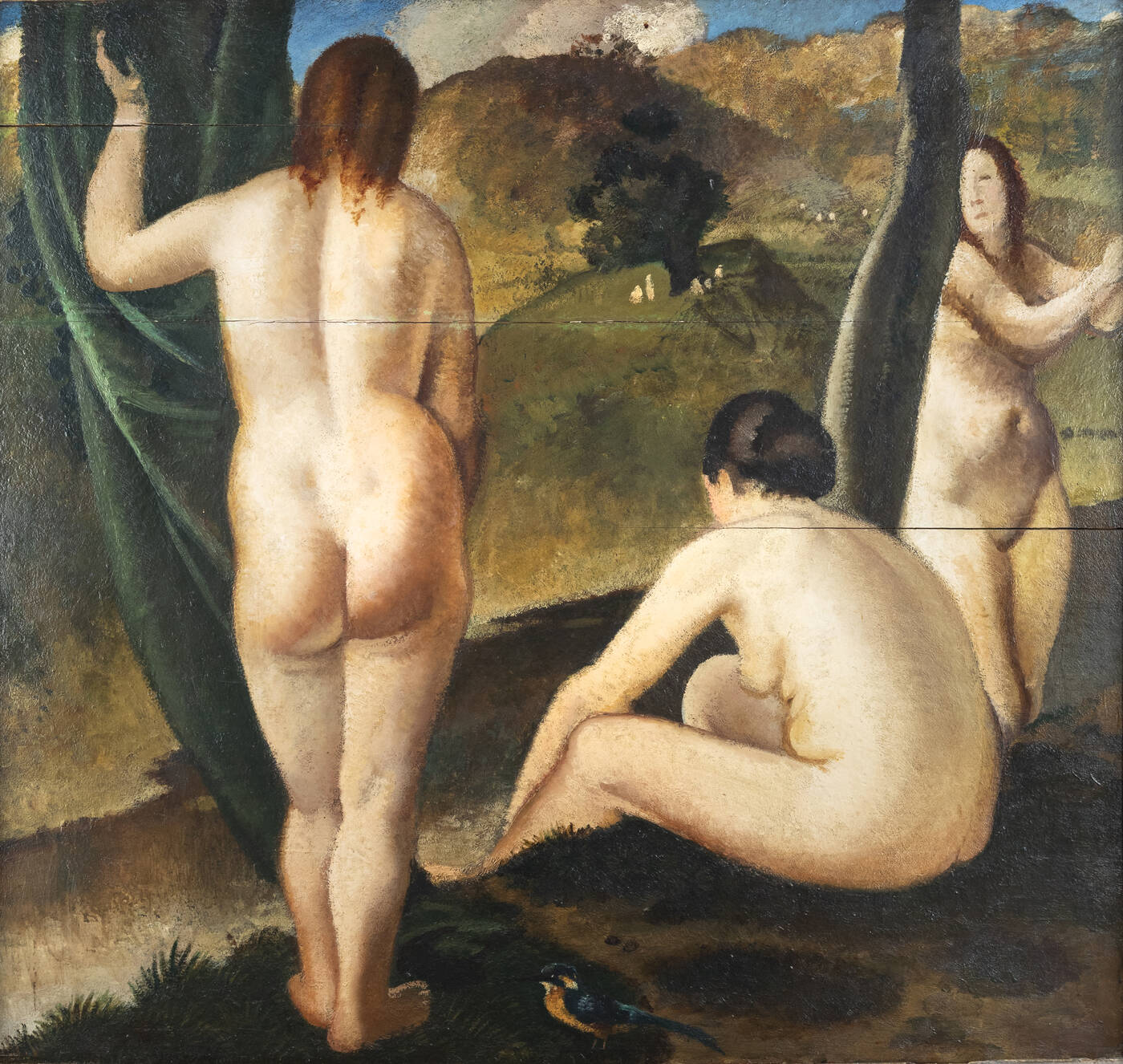 FELICE CARENA - 'Bagnanti' ante1926