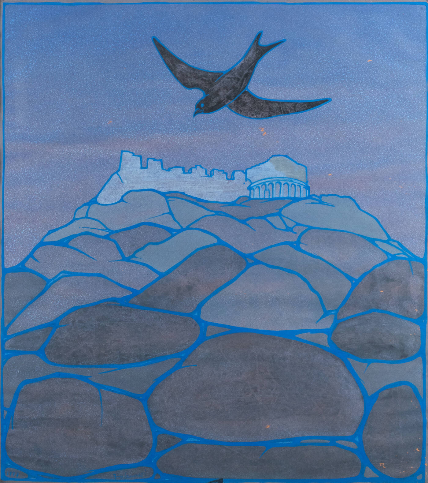 FRANCESCO CASORATI - 'Castello della Valle d'Aosta' 1977