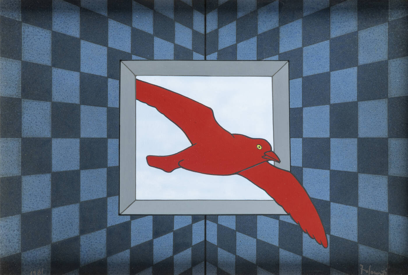 FRANCESCO CASORATI - 'Arrivo' 1981