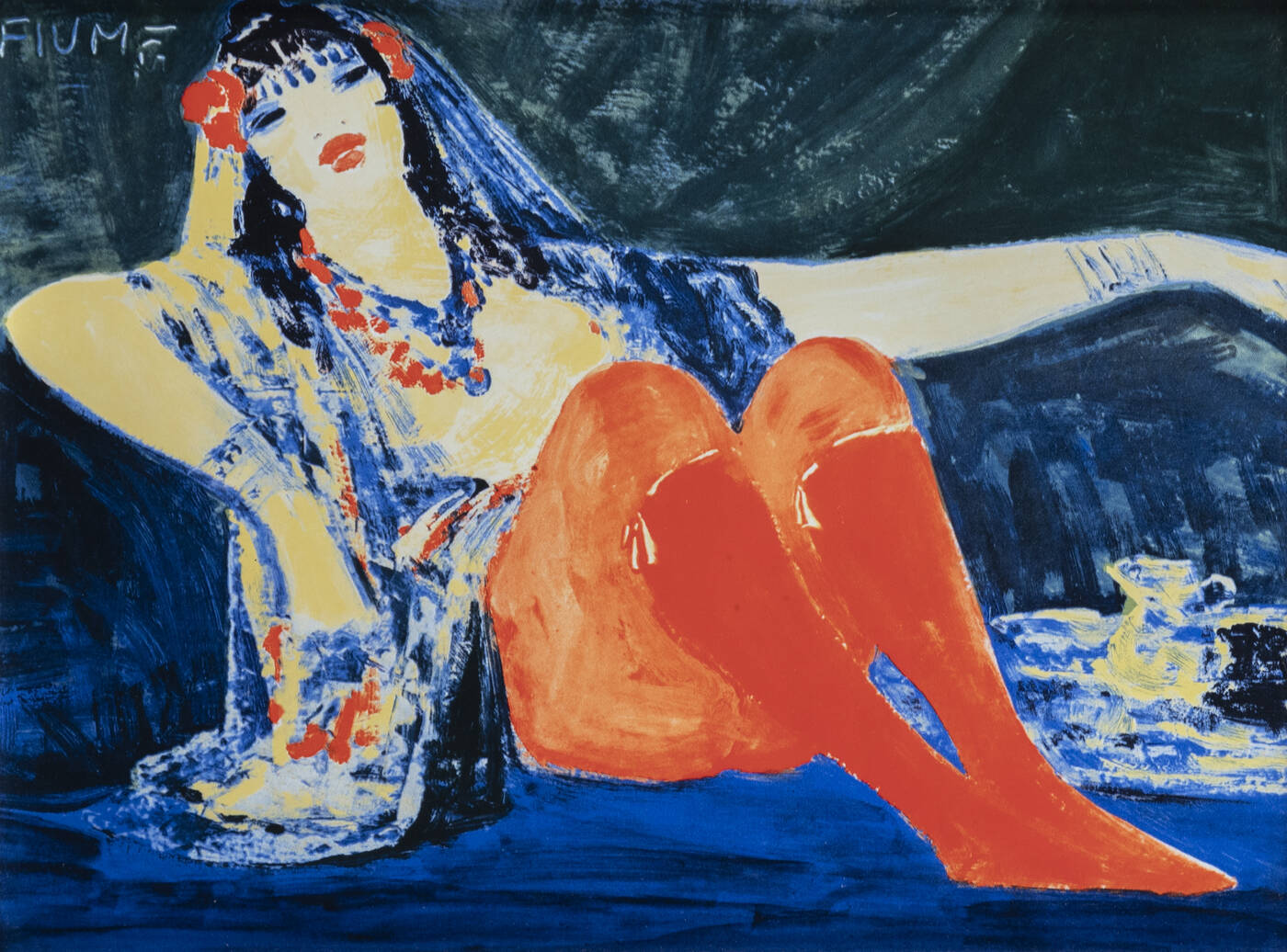 SALVATORE FIUME - 'Ragazza in rosso (per i soci Diners)' 1992 
