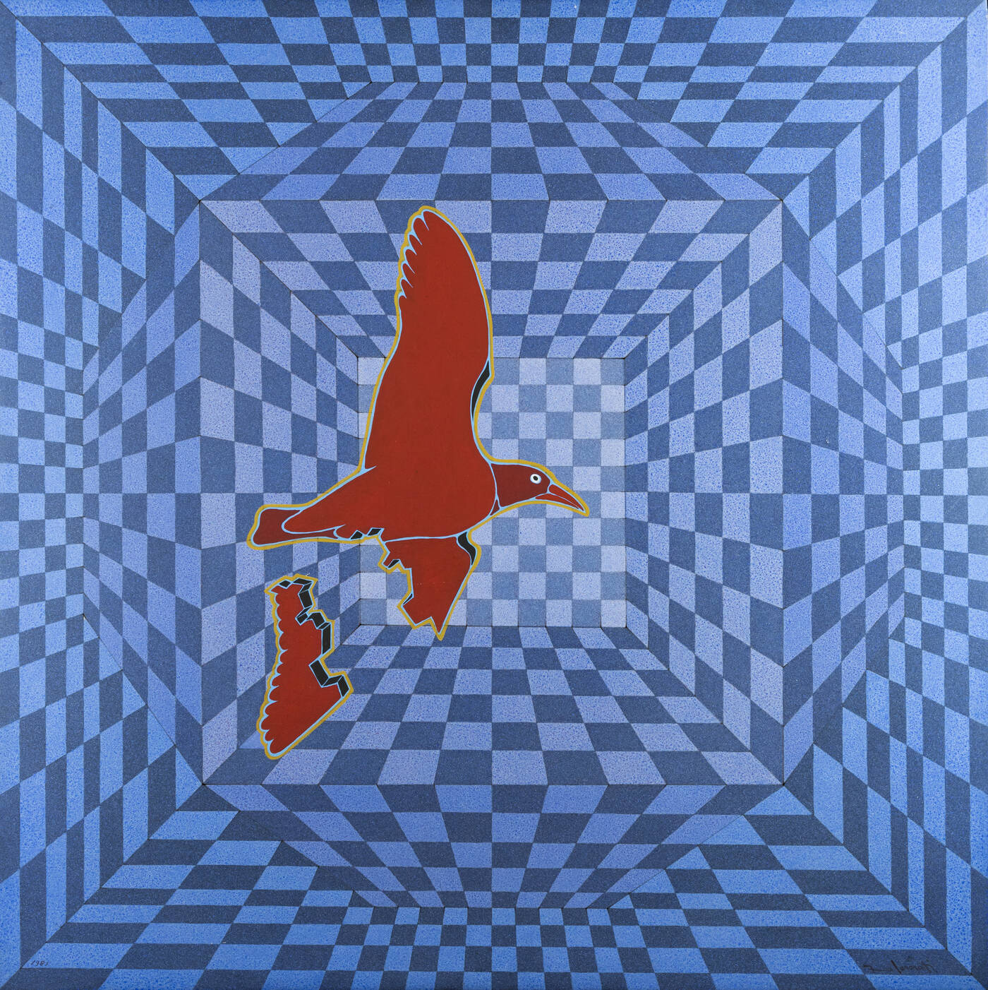 FRANCESCO CASORATI - 'Volo impossibile' 1981