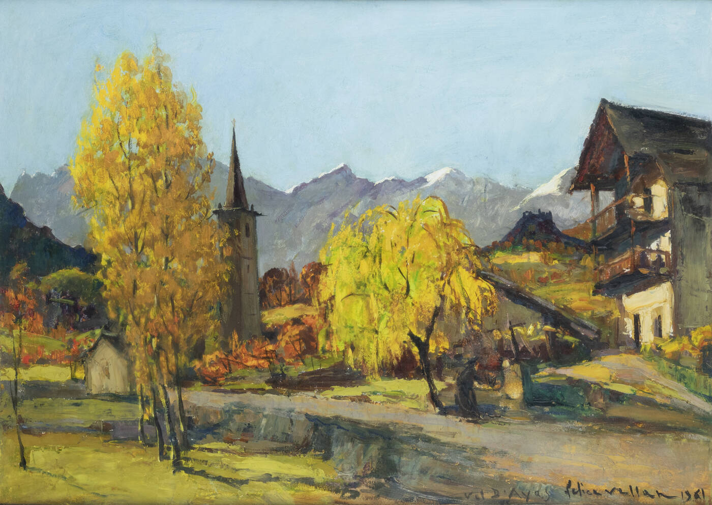 FELICE VELLAN - 'Autunno in Val di Champoluc' 1961