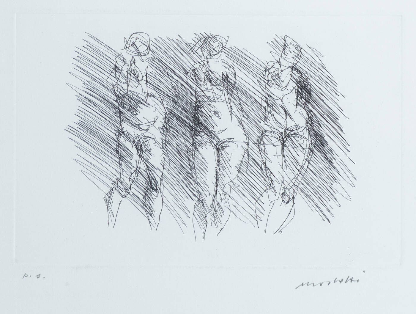 ENNIO MORLOTTI - 'Tre figure'