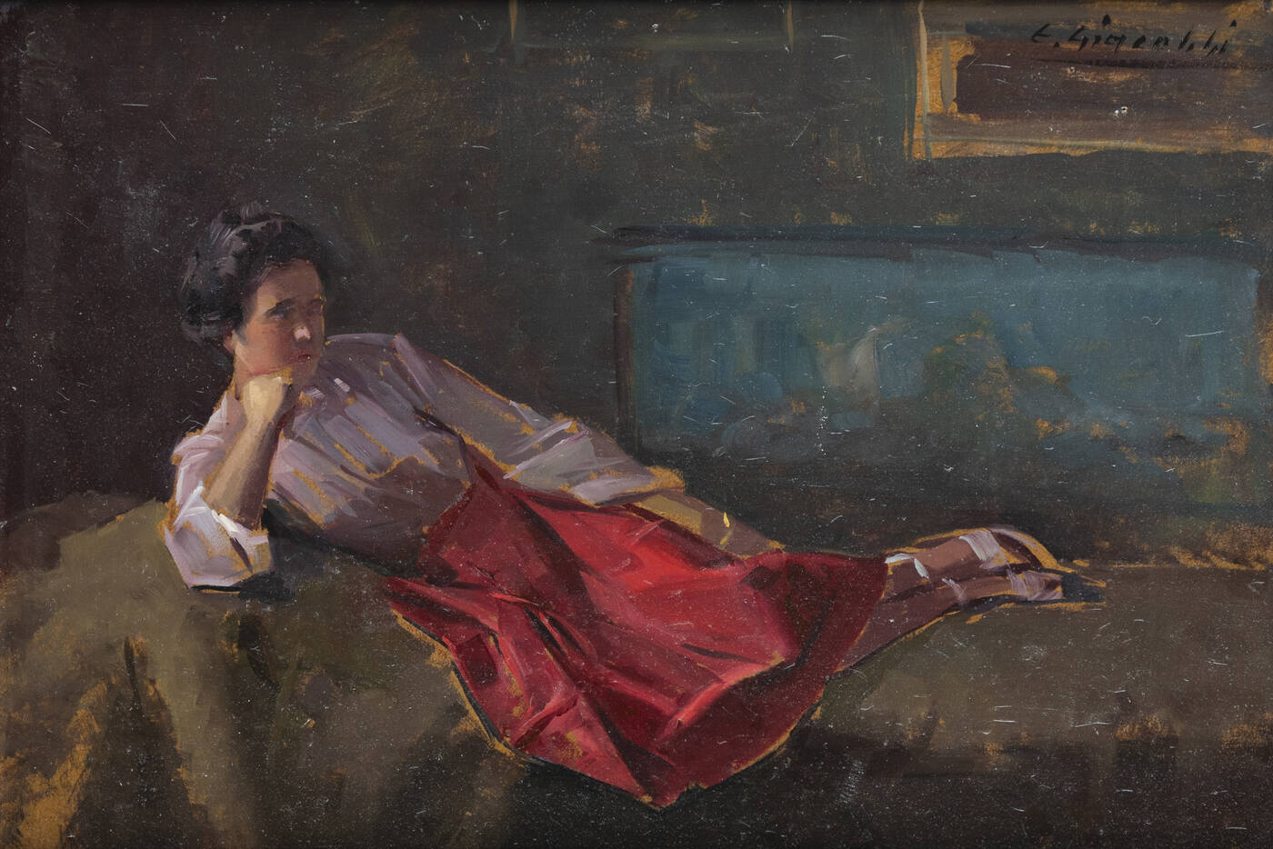 GIACOBBI ERNESTO - 'Modella in posa'