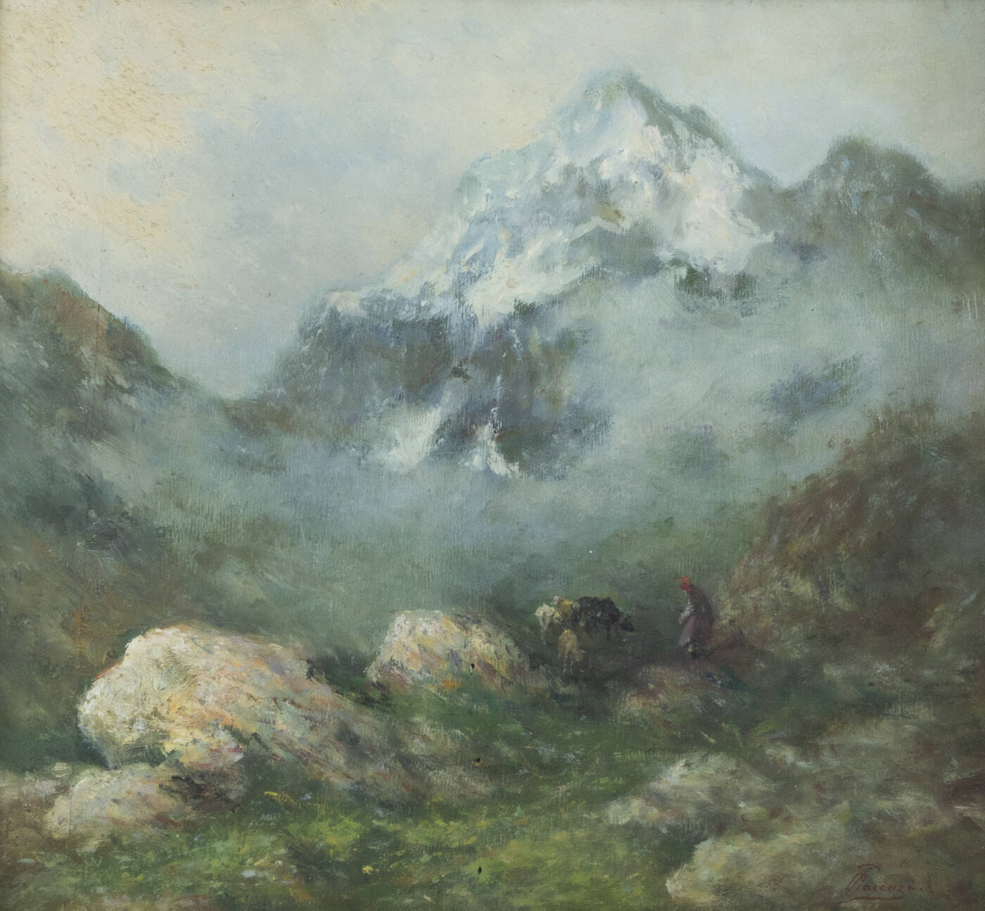 PIETRO PIACENZA - 'Pascolo in alta montagna'