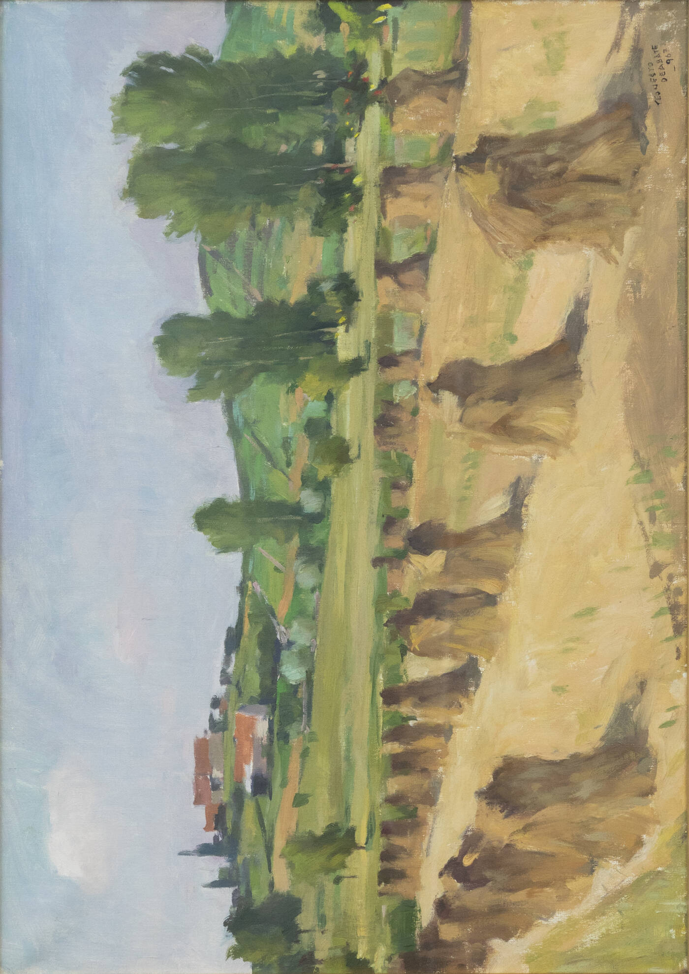 TEONESTO DEABATE - 'Paesaggio con covoni' 1967