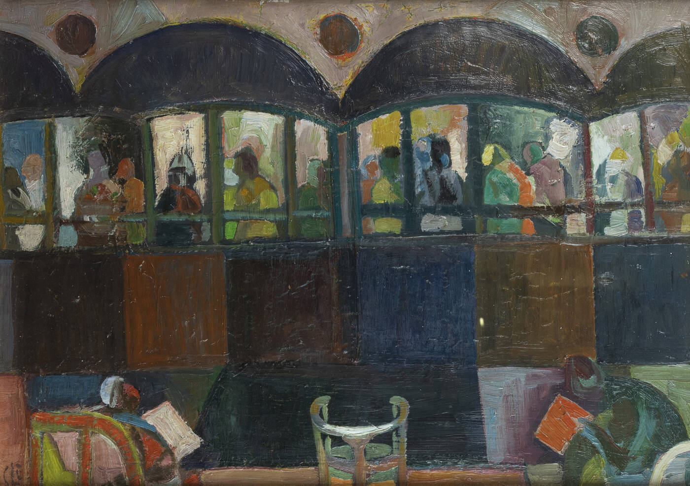 CARLO LORO - 'Composizione con figure'