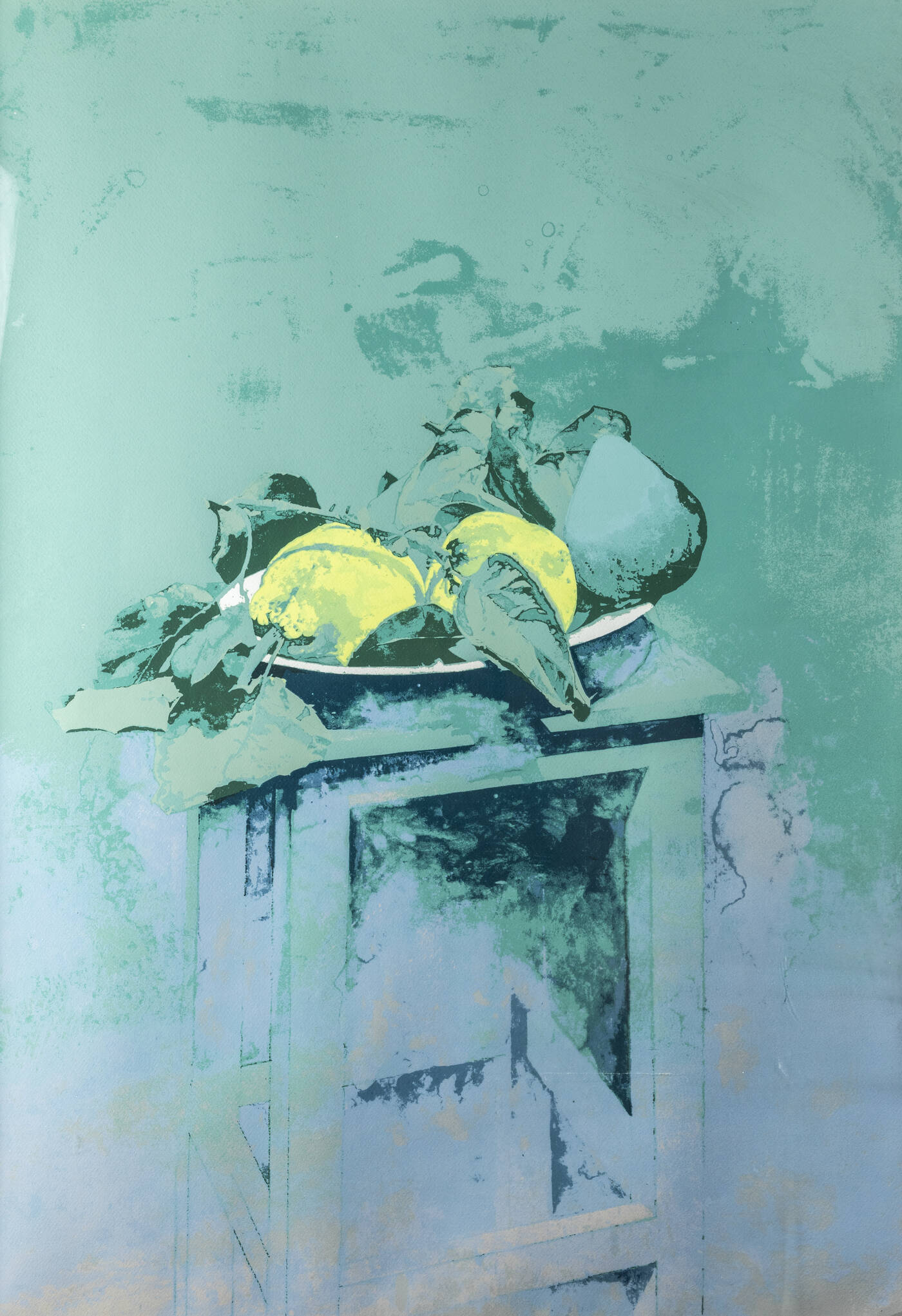 SERGIO SARONI - 'Natura morta con frutta' seconda metà anni 80