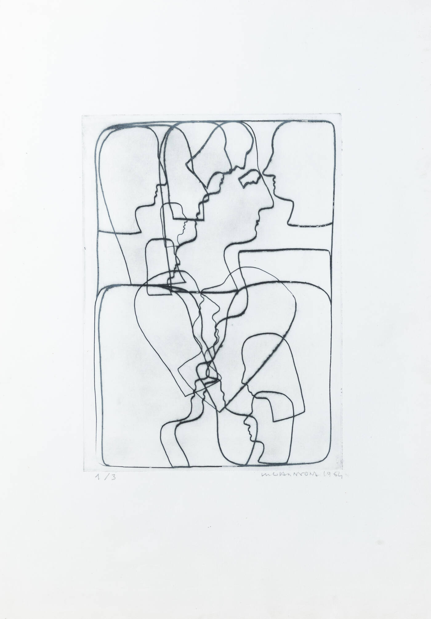 MARIO GIANSONE - 'Figure' 1964