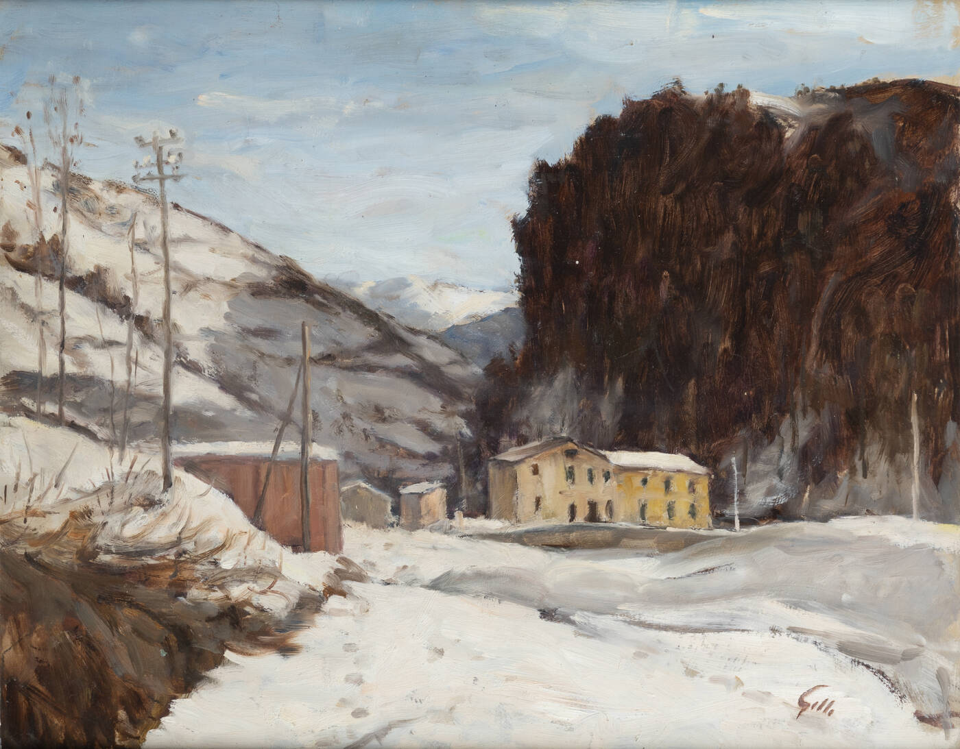 GIOVANNI GILLI - 'Bardonecchia innevata'