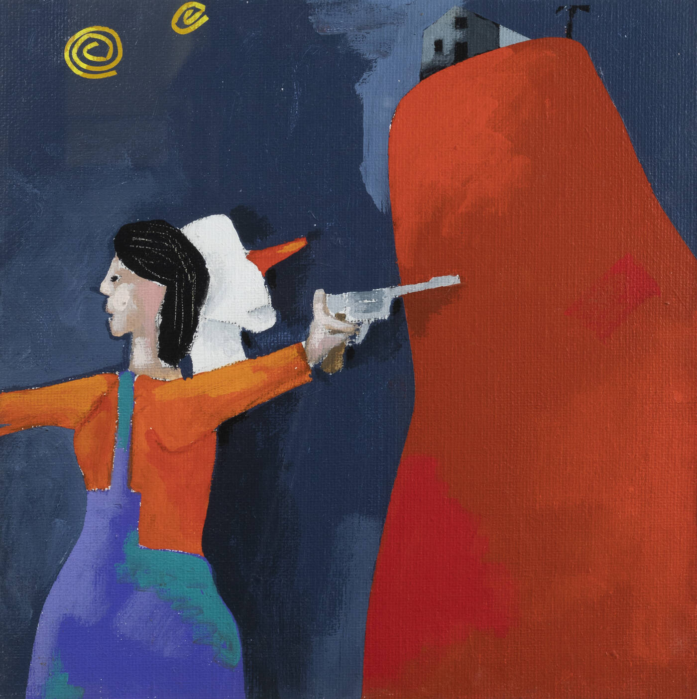 EMILIO TADINI - 'Racconto di notte' 1990