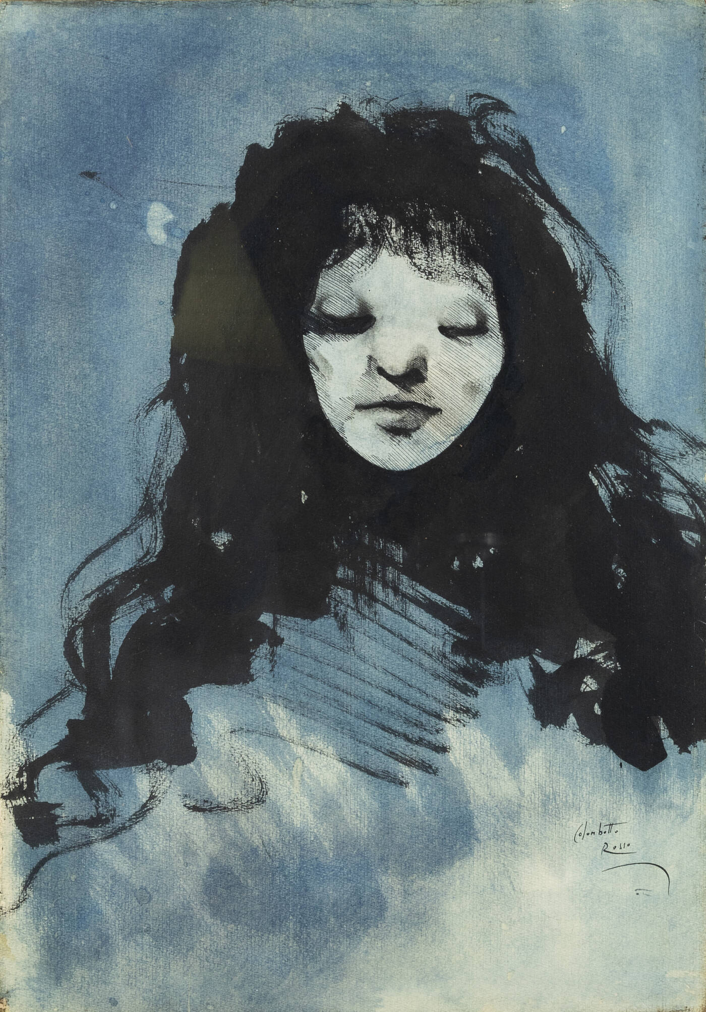 ENRICO COLOMBOTTO ROSSO - 'Volto femminile'