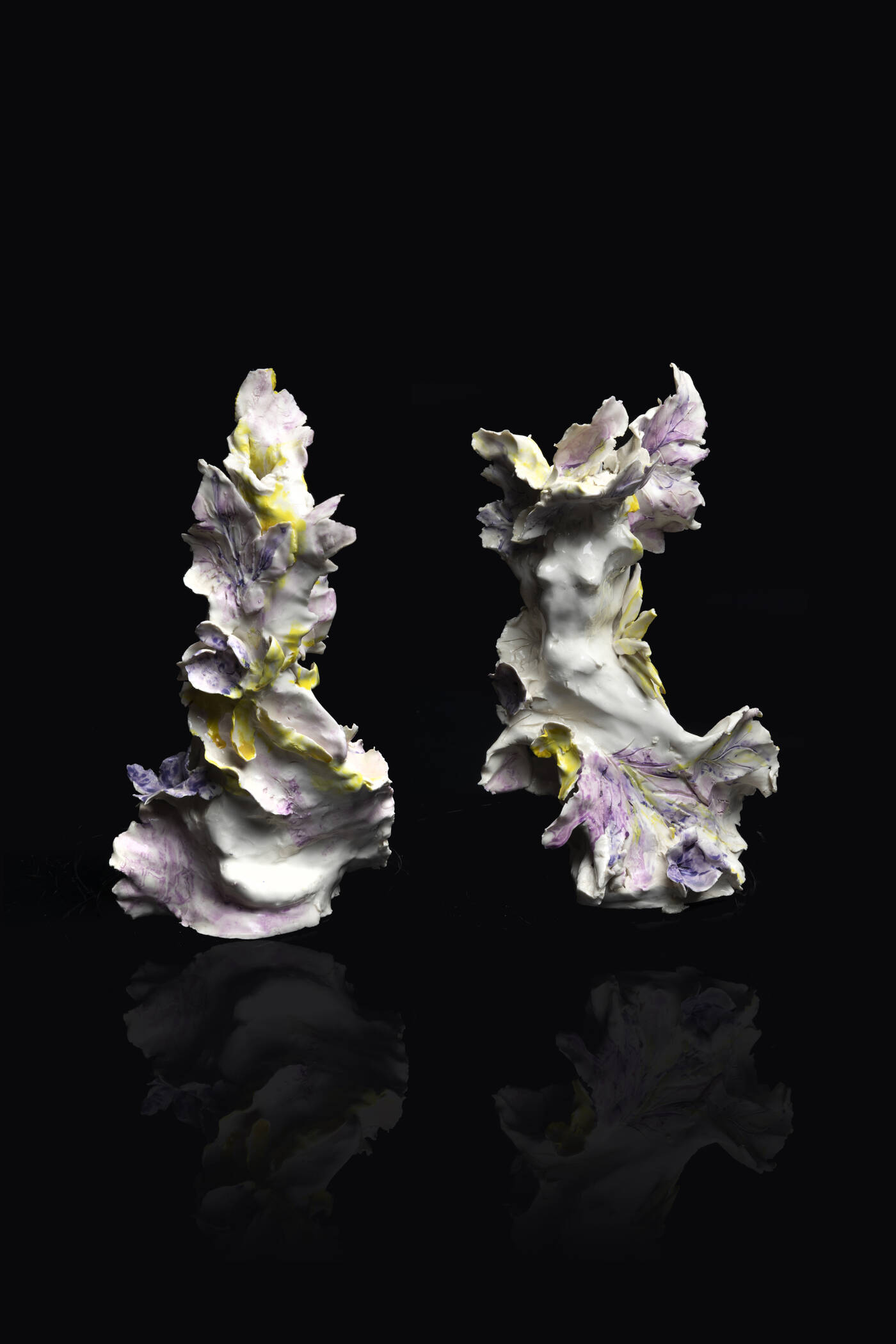 PIERO CERATO - a) 'Ninfa'<br>b) 'Tronco fiorito '