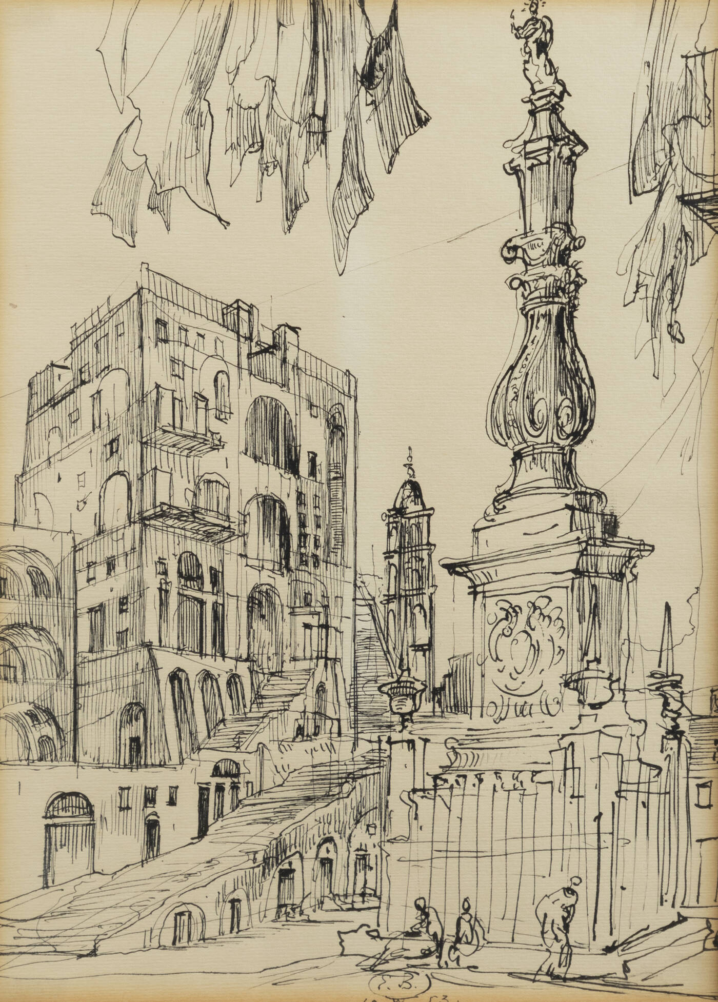 EUGENE BERMAN - 'Senza titolo' 1953