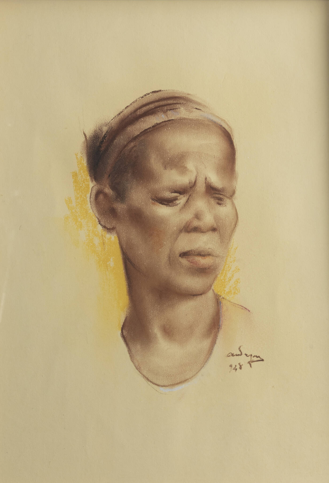 VIRGILIO AUDAGNA - 'Volto di donna africana' 948