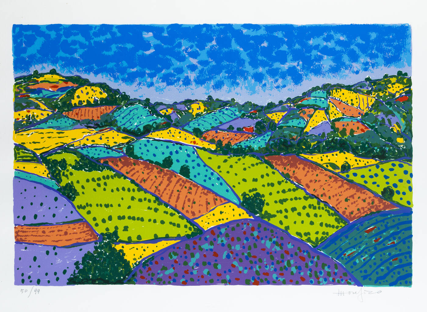 ETTORE FICO - 'Paesaggio collinare'