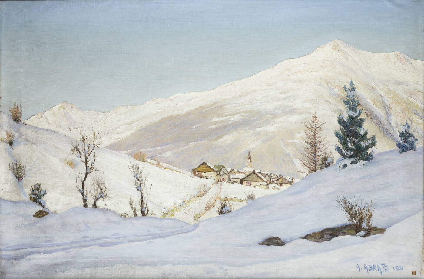 ANGELO ABRATE - 'Paesaggio montano' 1931