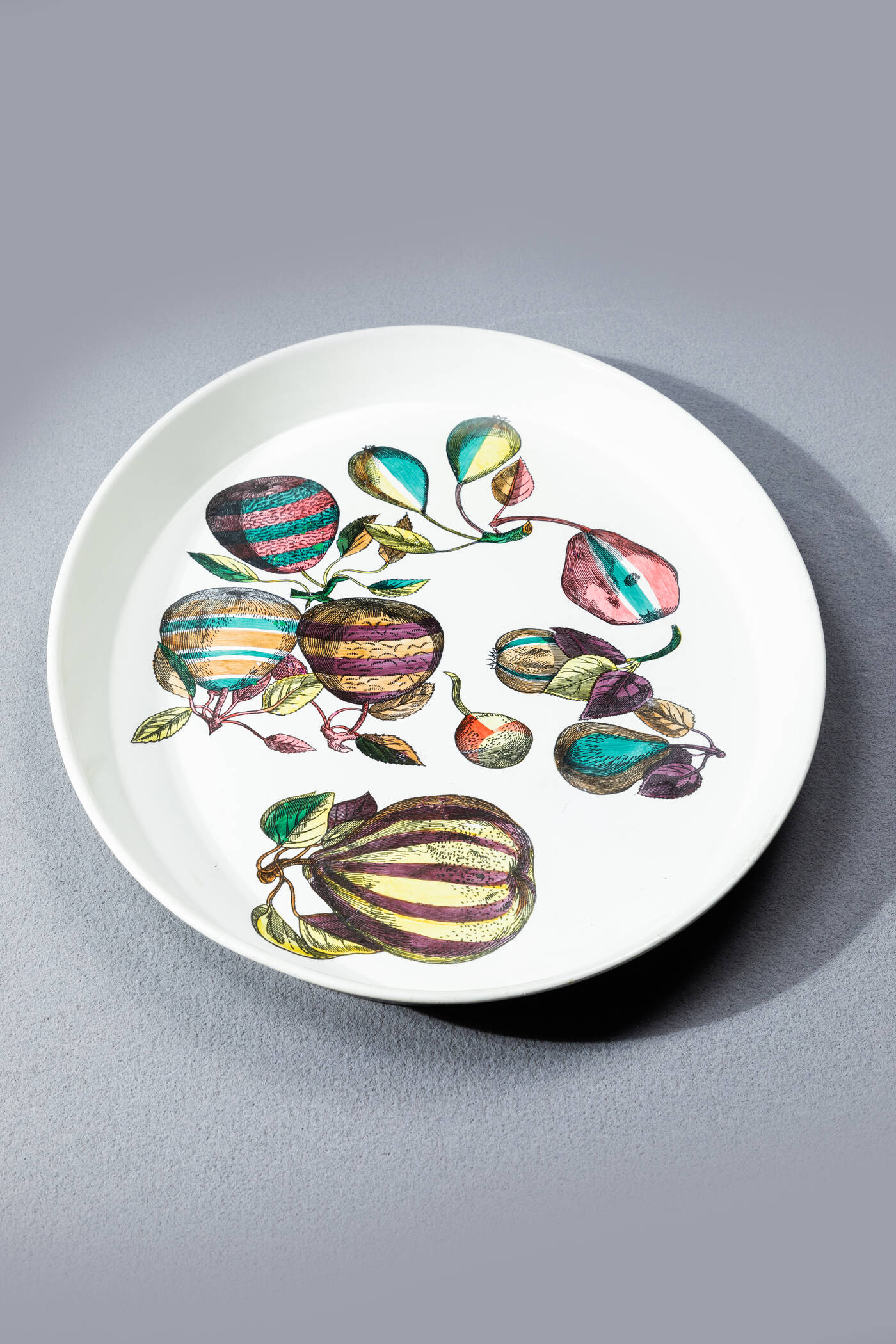 PIERO FORNASETTI - Vassoio della serie Pere a strisce