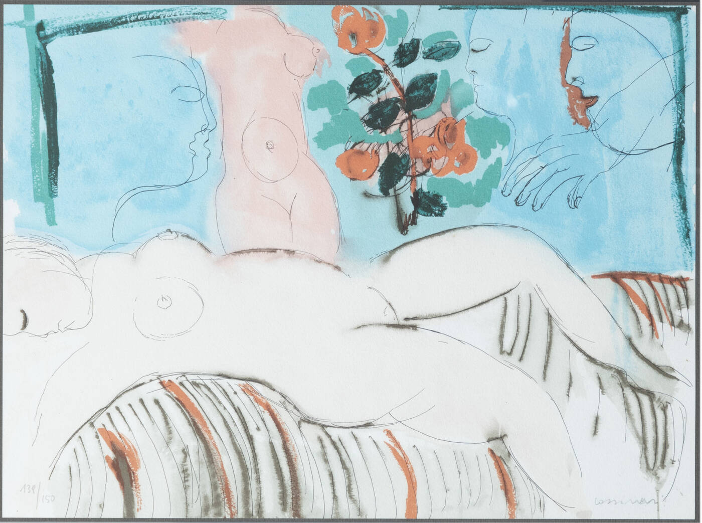 BRUNO CASSINARI - 'Modelle e fiori'