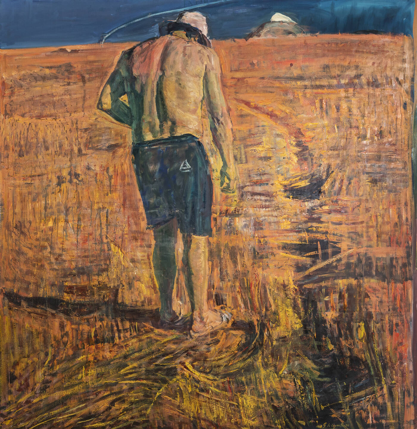 GIOVANNI LA COGNATA - 'Uomo nel paesaggio' 1998