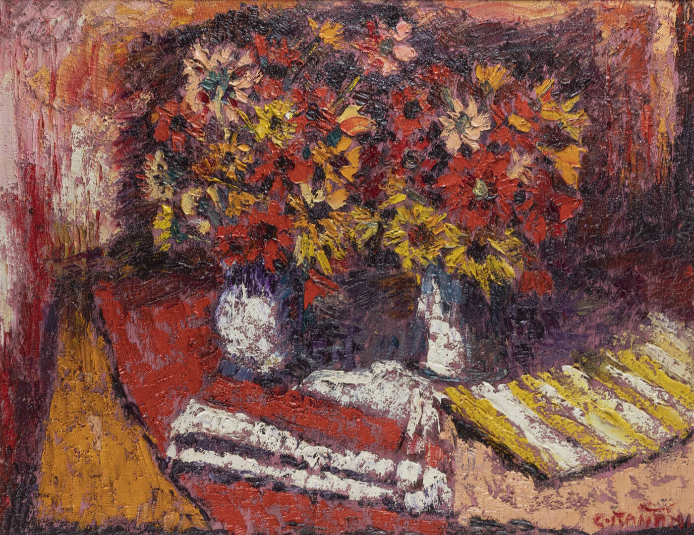 DINO COSTANTINI - 'Vasi con fiori' 