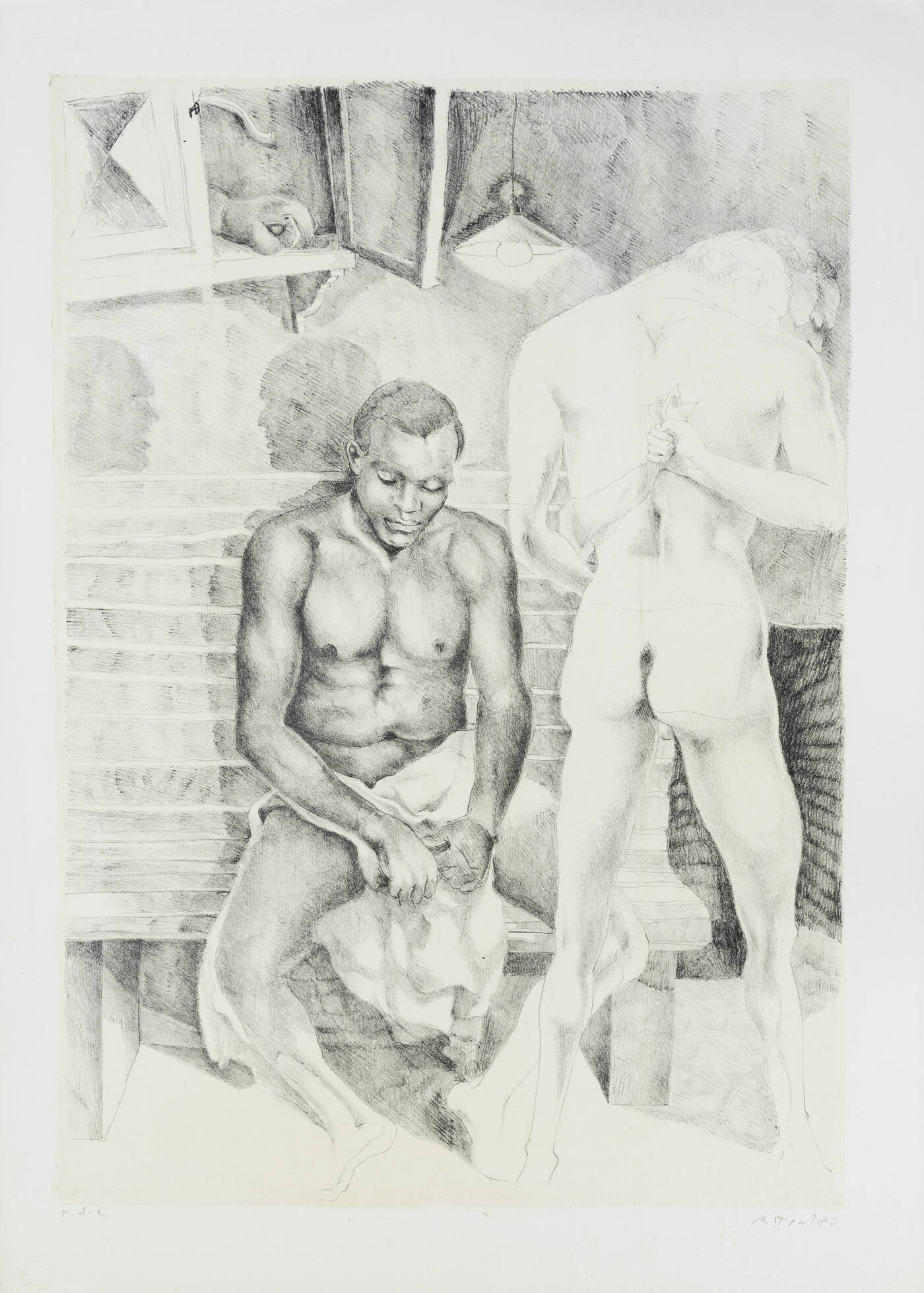 UGO ATTARDI - 'Senza titolo (il bianco e il nero)' 1980