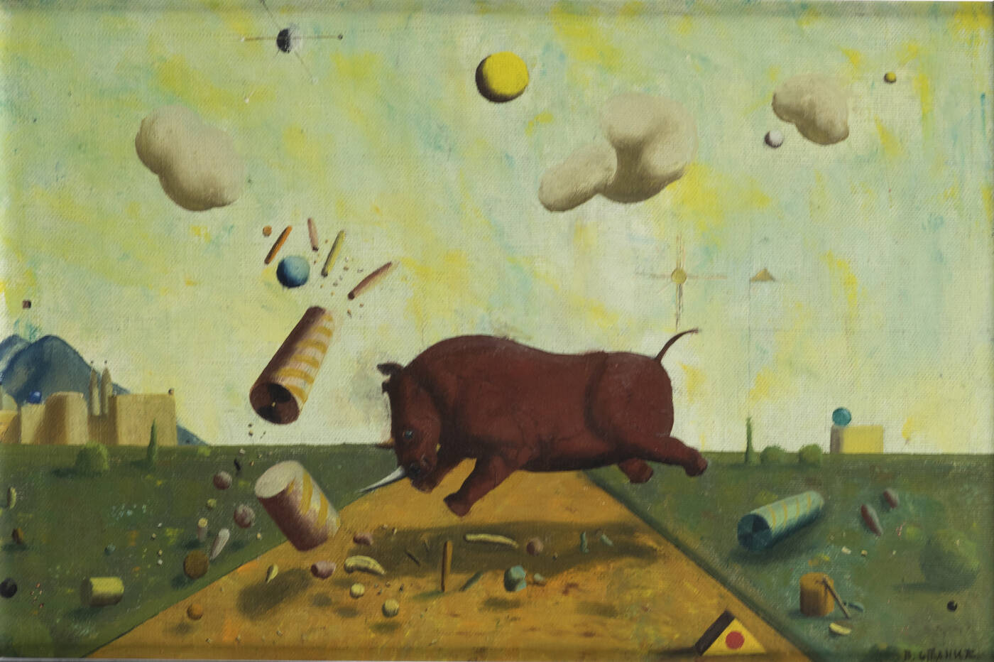 VOJISLAV STANIC - 'Rinoceronte infuriato', 1974