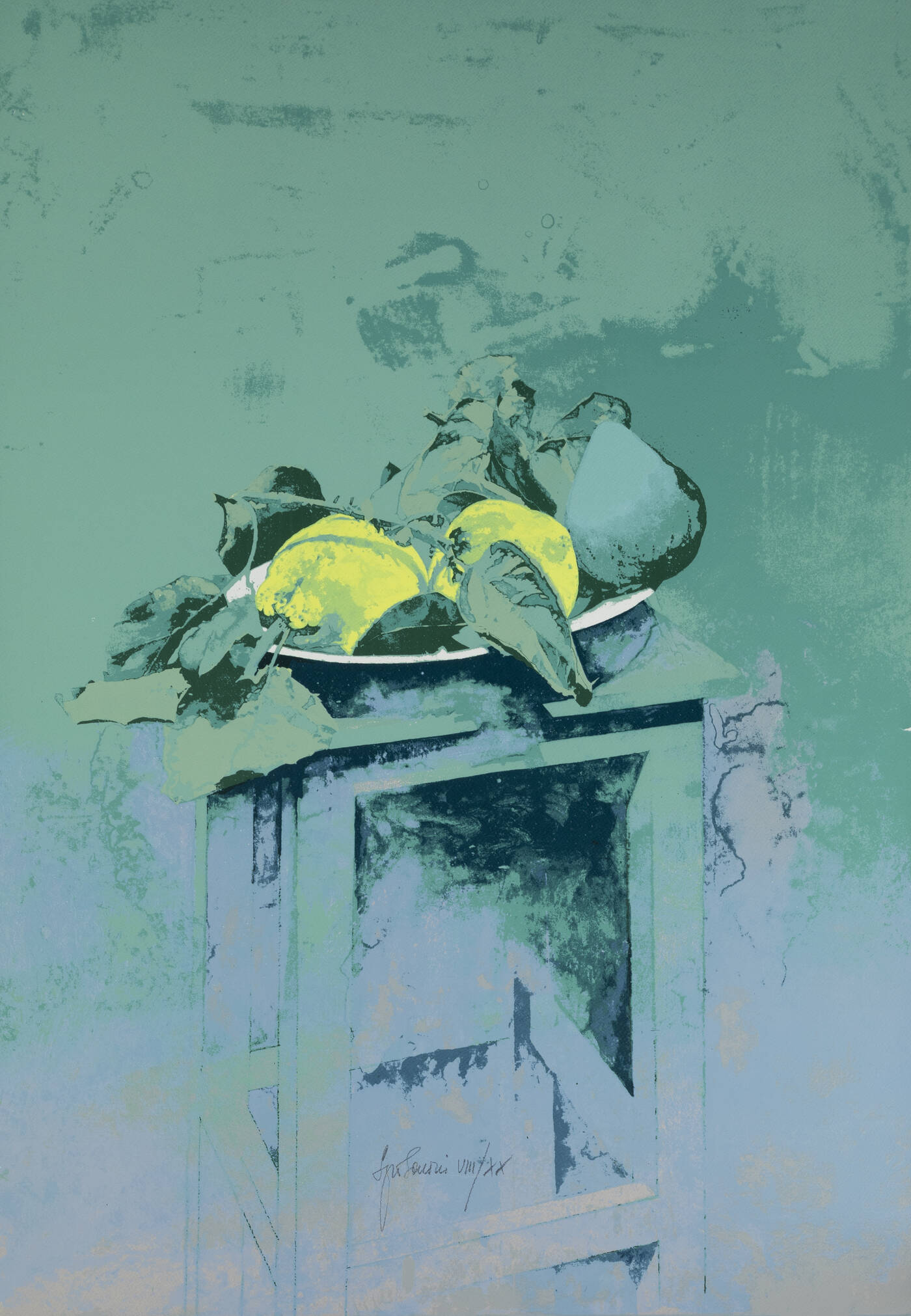 SERGIO SARONI - 'Natura morta con frutta'