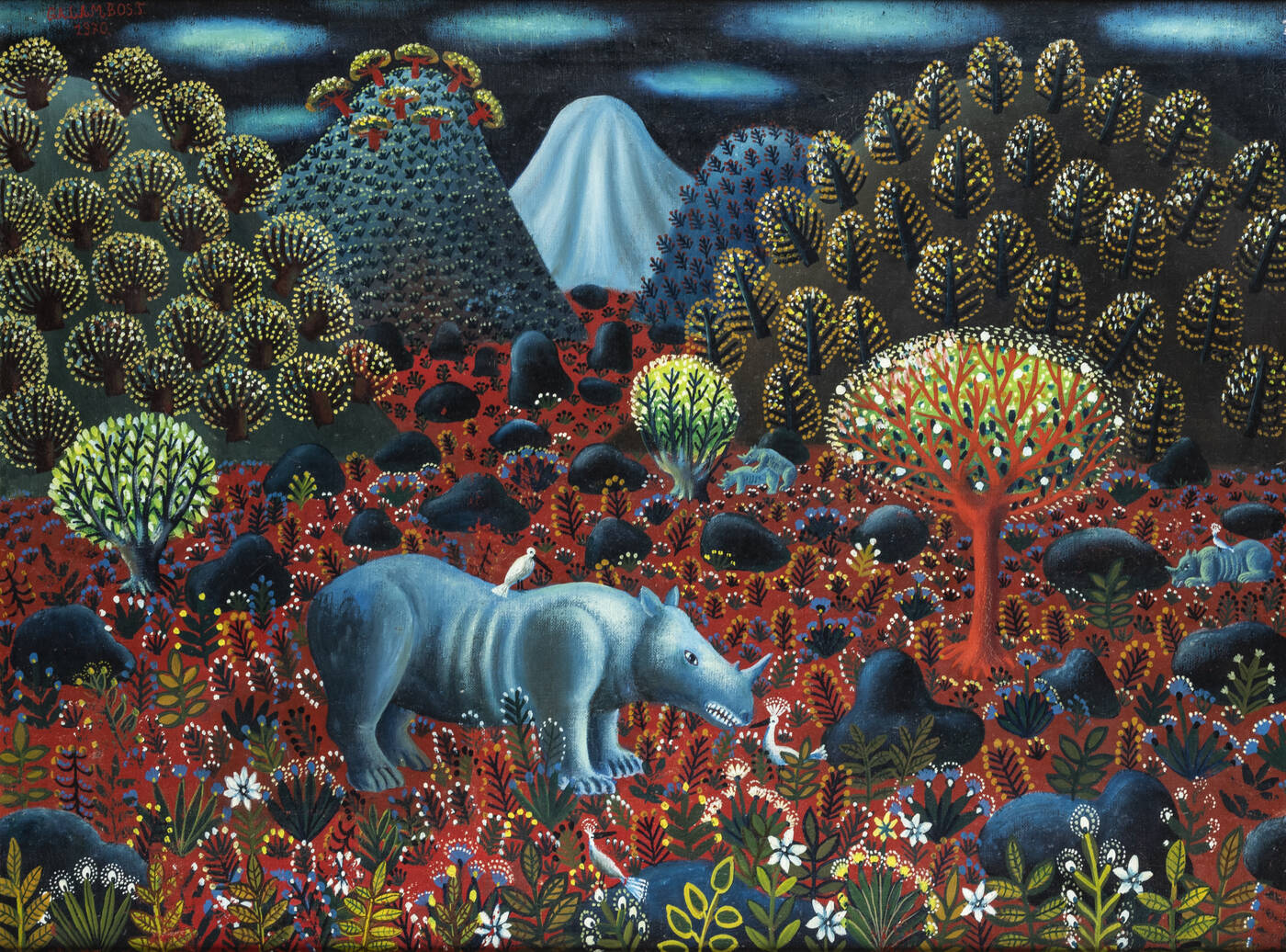 TAMAS GALAMBOS - 'Il giardino del rinoceronte' 1970