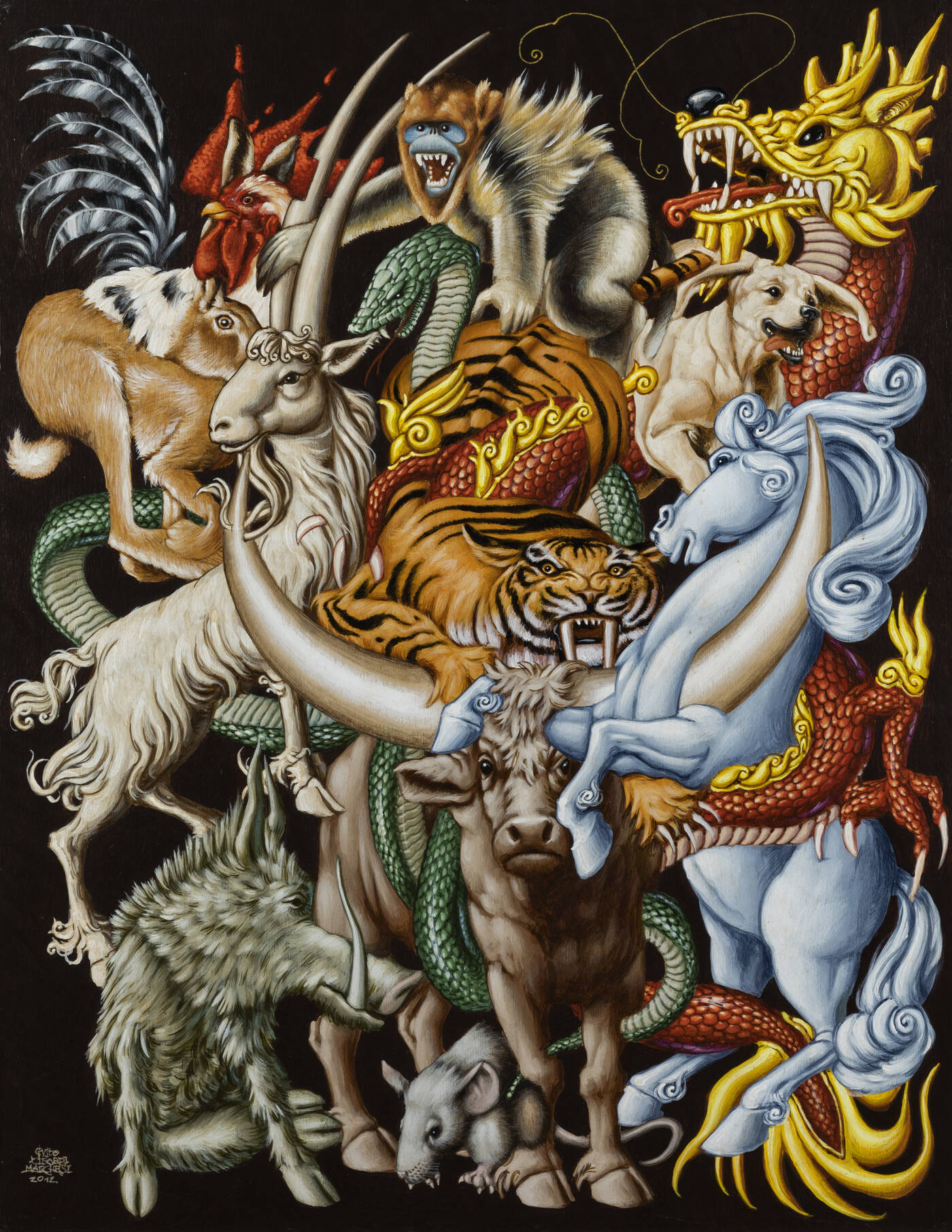 GUIDO ZIBORDI MARCHESI - 'Animali fantastici' 2012