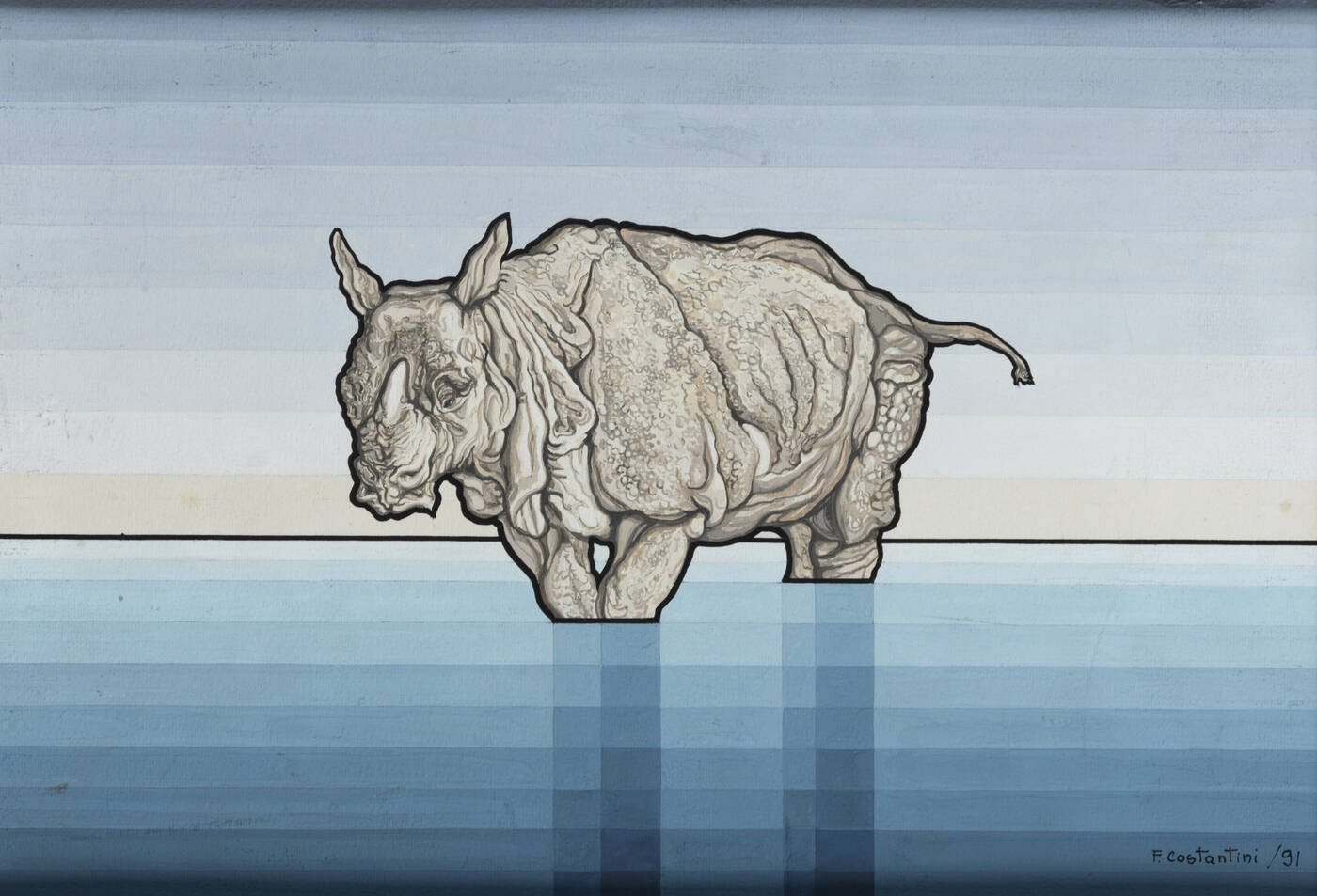 FLAVIO COSTANTINI - 'Rinoceronte' 1991