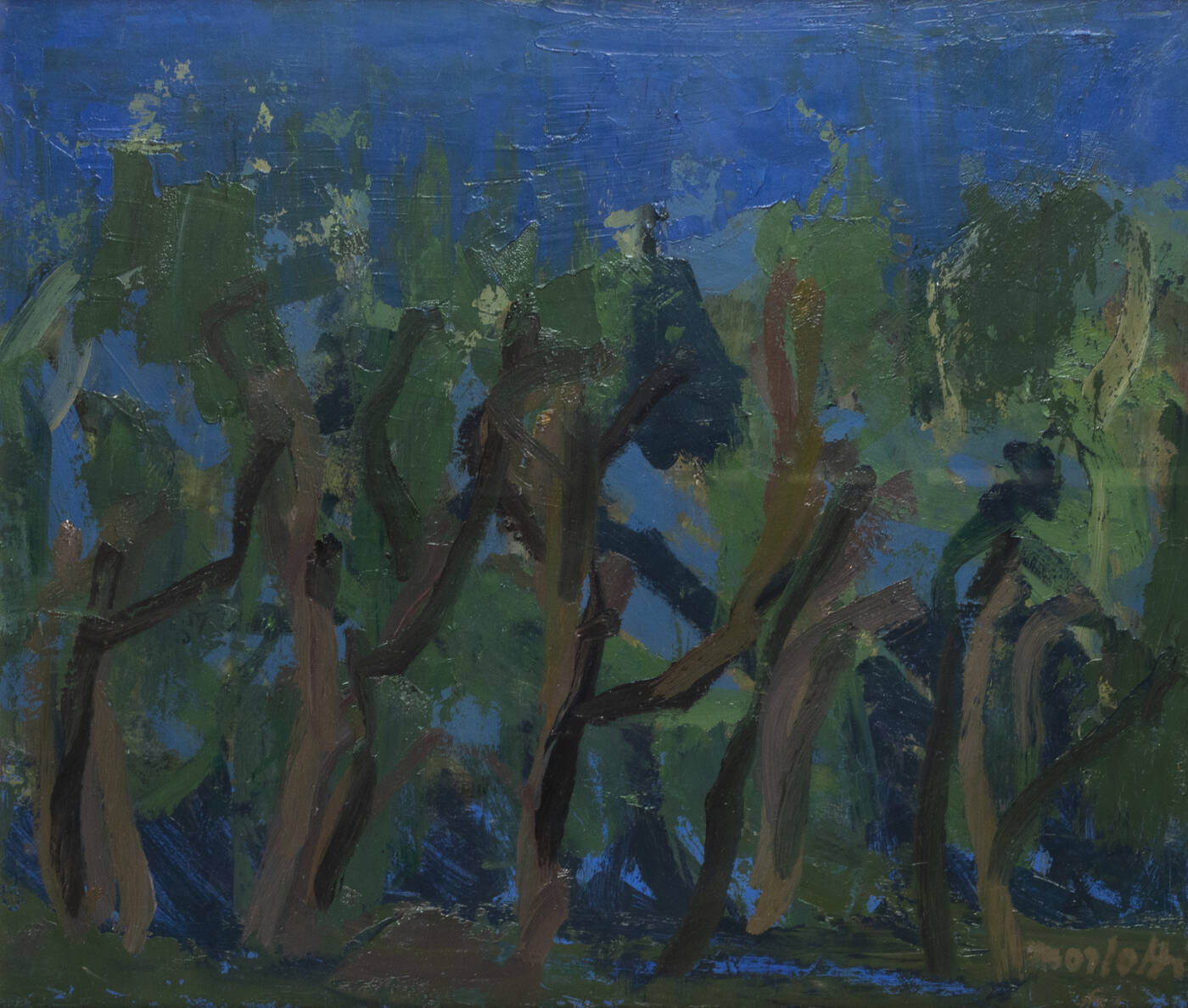 ENNIO MORLOTTI - 'Alberi', 1961