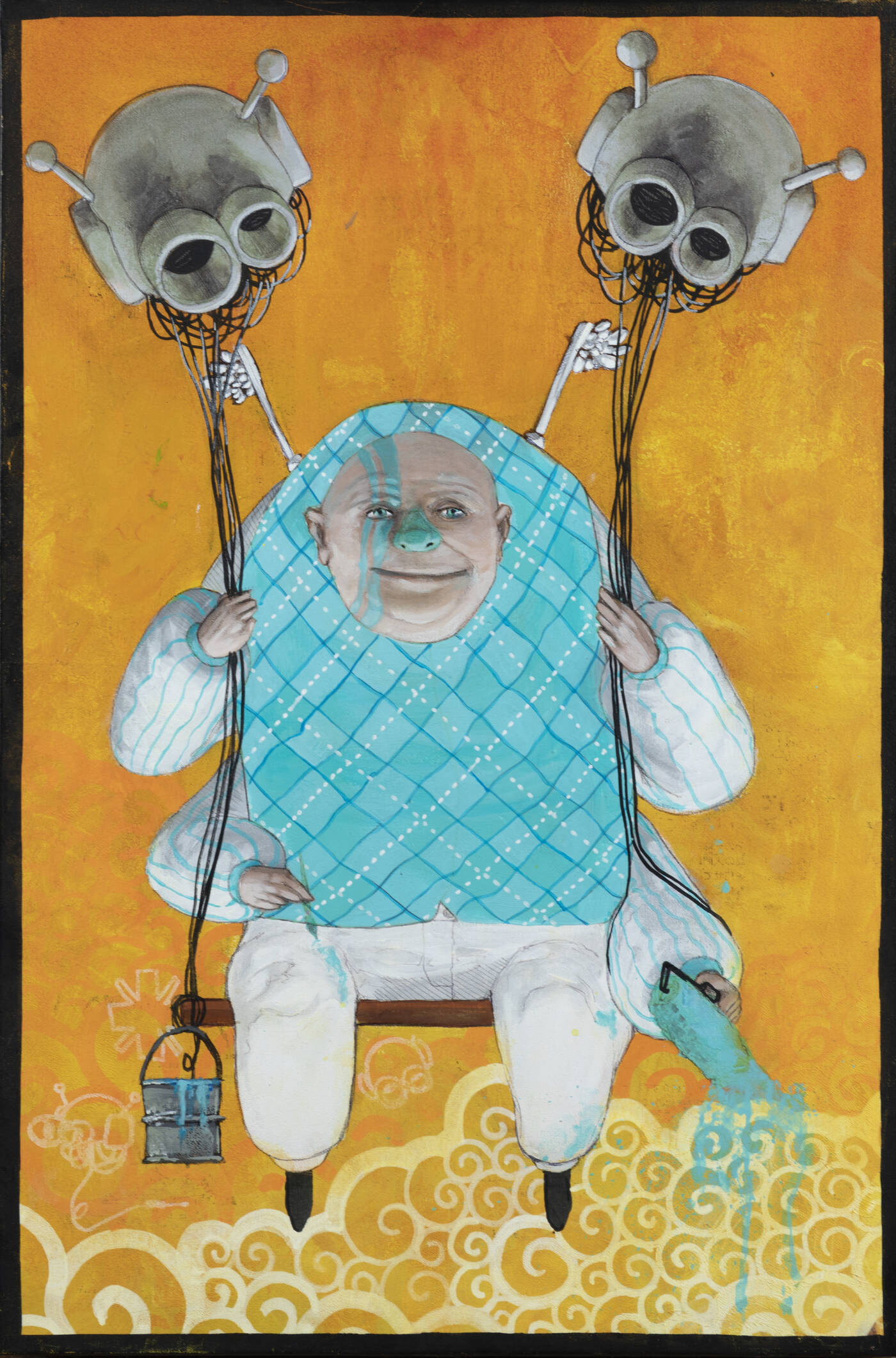 PITTORE ANONIMO - 'Sull'altalena'