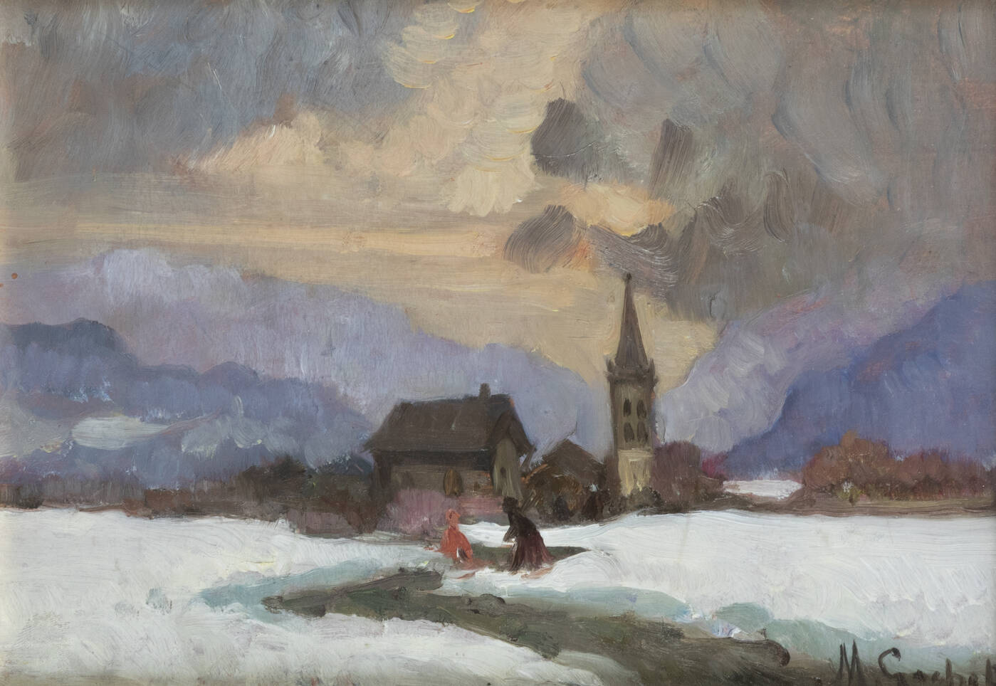 MARIO GACHET - 'Inverno a Frabosa Sottana'