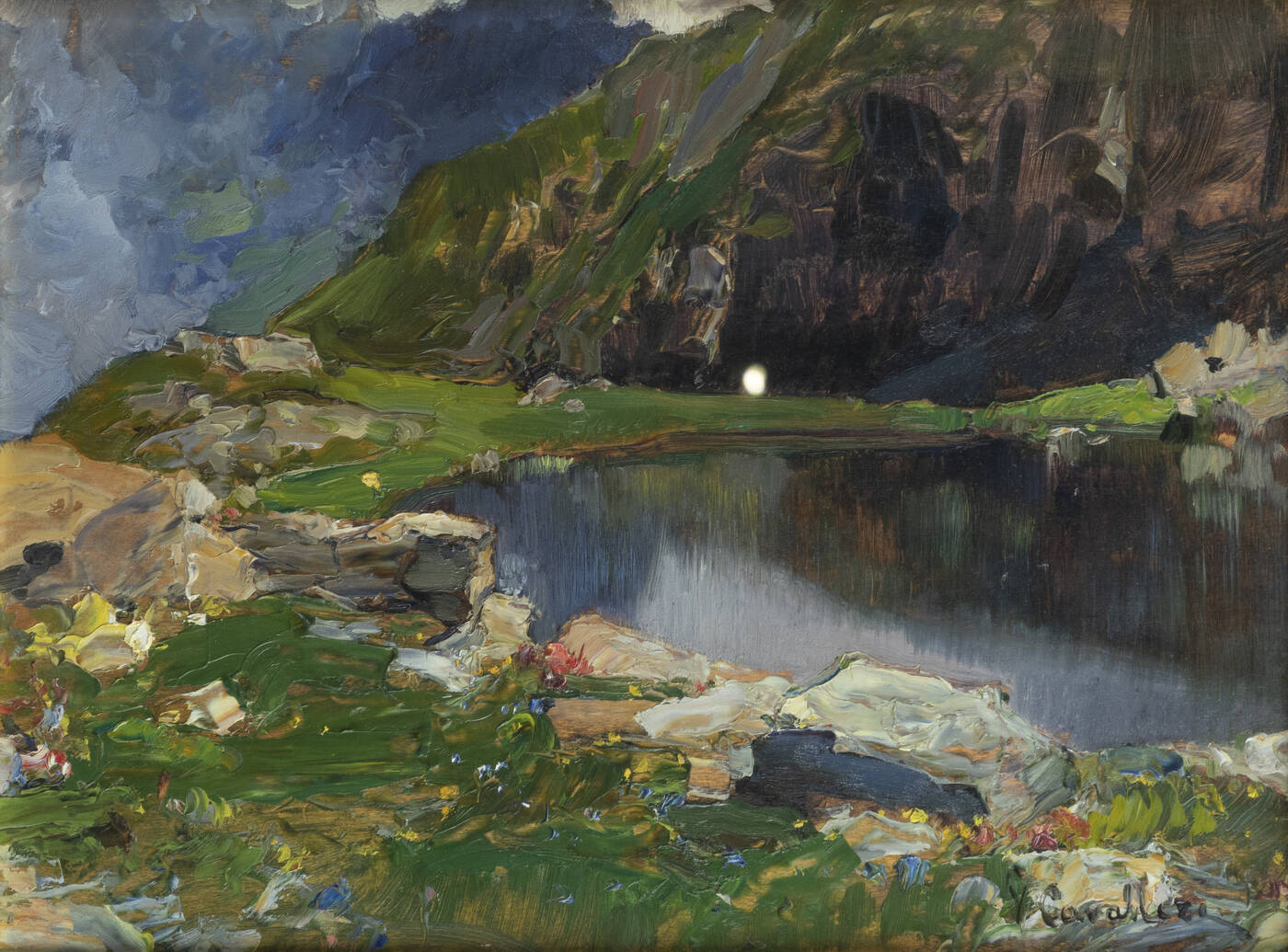 VITTORIO CAVALLERI - 'Laghetto di montagna'