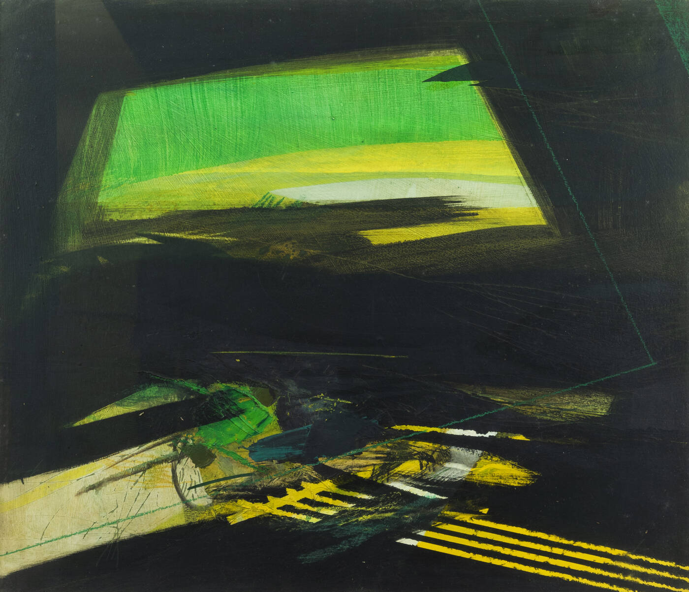 SERGIO SACCOMANDI - 'Piove senza rumore sul prato' ante 1971