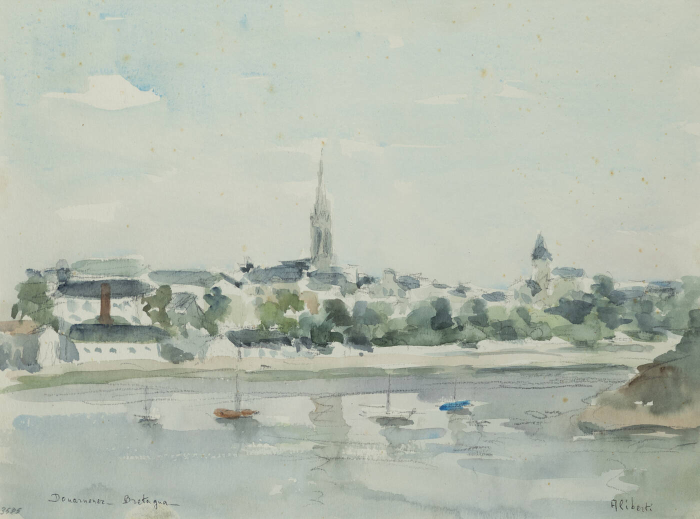 DINO ALIBERTI - 'Douarnenez (Bretagna)'