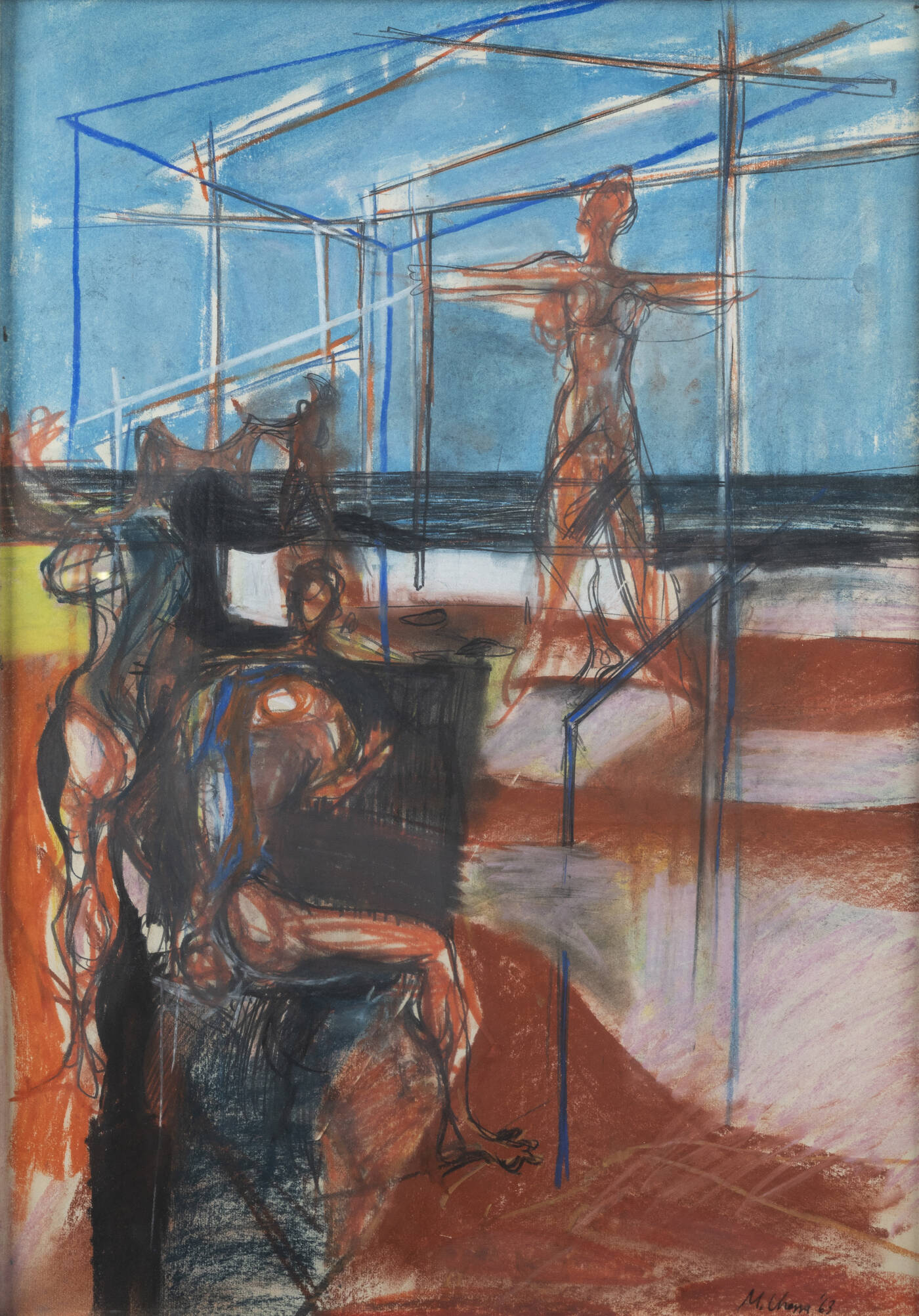 MAURO CHESSA - 'La spiaggia (studio)' 1963