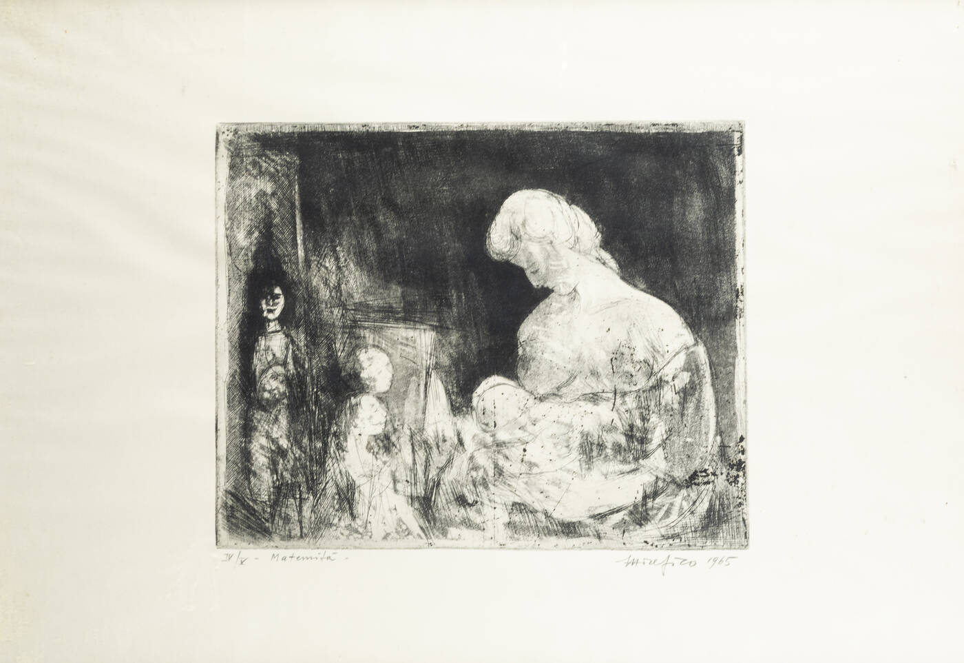 ETTORE FICO - 'Maternità' 1965