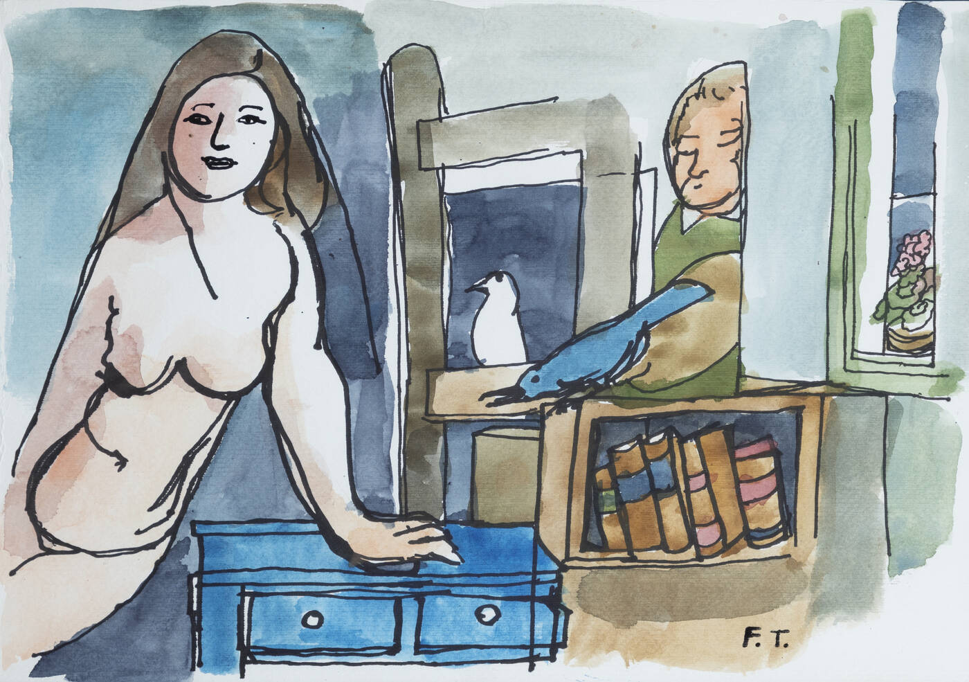 FRANCESCO TABUSSO - 'Modella in posa'