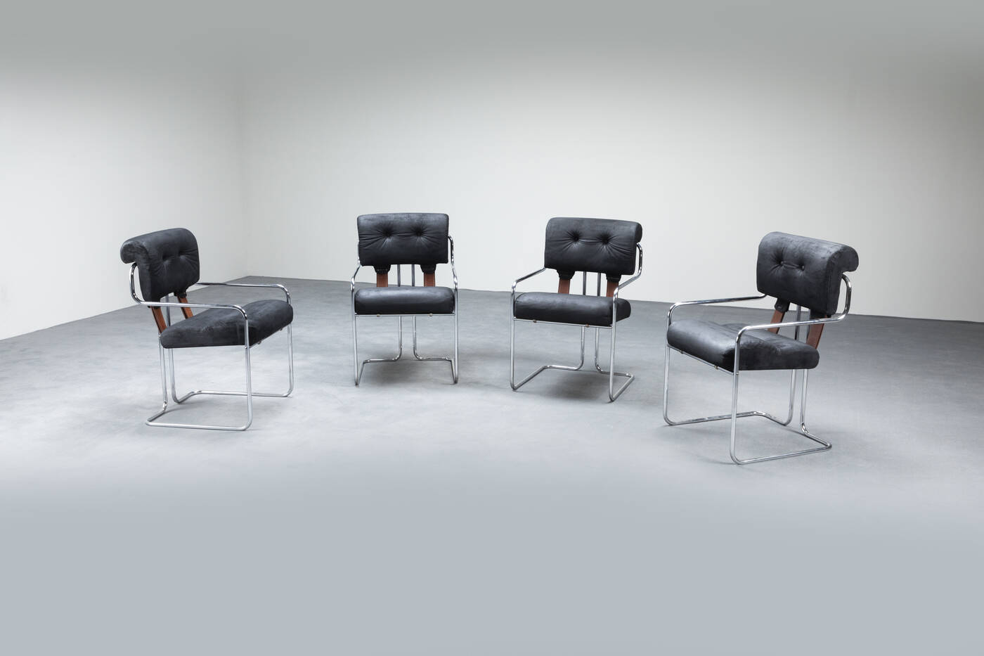 GUIDO FALESCHINI - Quattro poltroncine mod. Tucroma